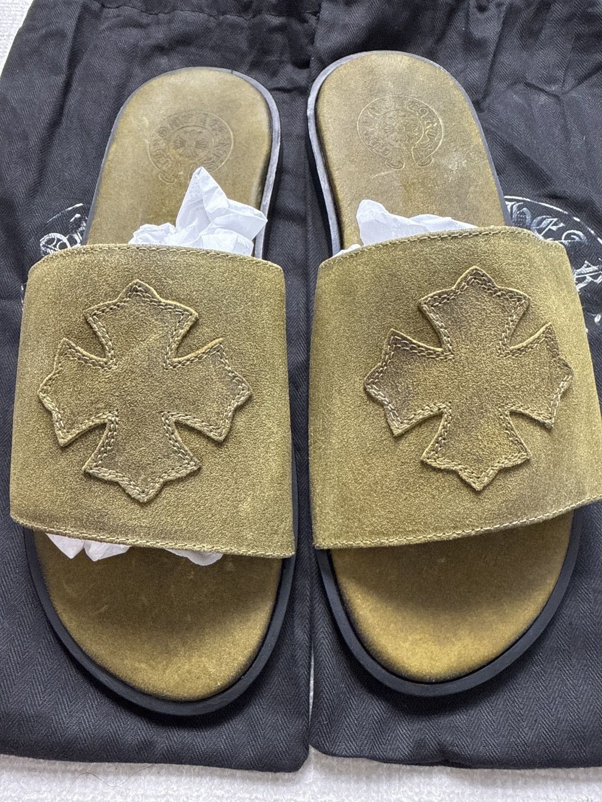 Chrome Hearts Chrome Hearts Army Green Slipper size 42 Size US 9 / EU 42 - 3 Thumbnail