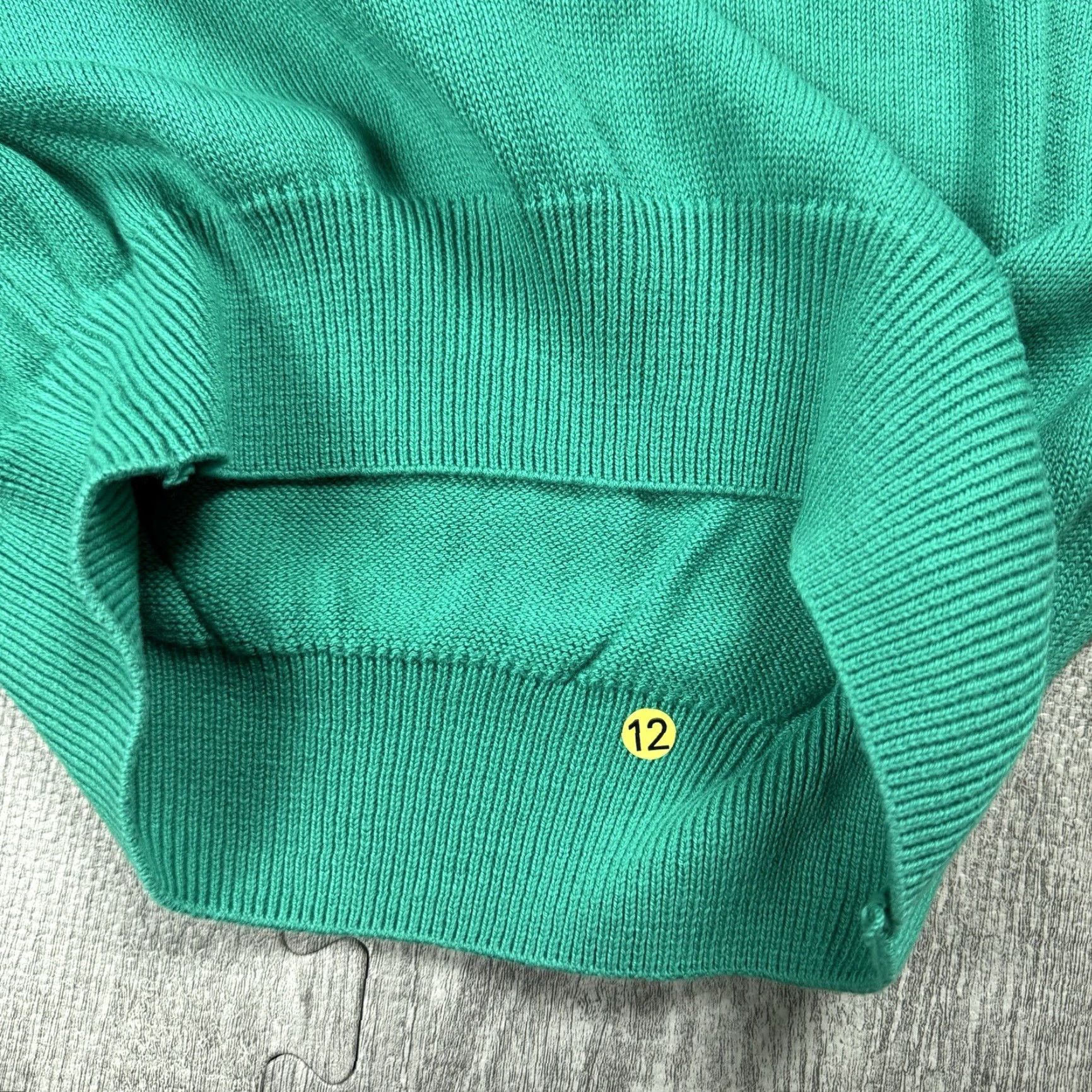 Vintage VINTAGE Pebble Beach Golf Sweater V-Neck Teal XL Mens Retro 80s Solid Knit Long Sleeve Size US XL / EU 56 / 4 - 5 Thumbnail