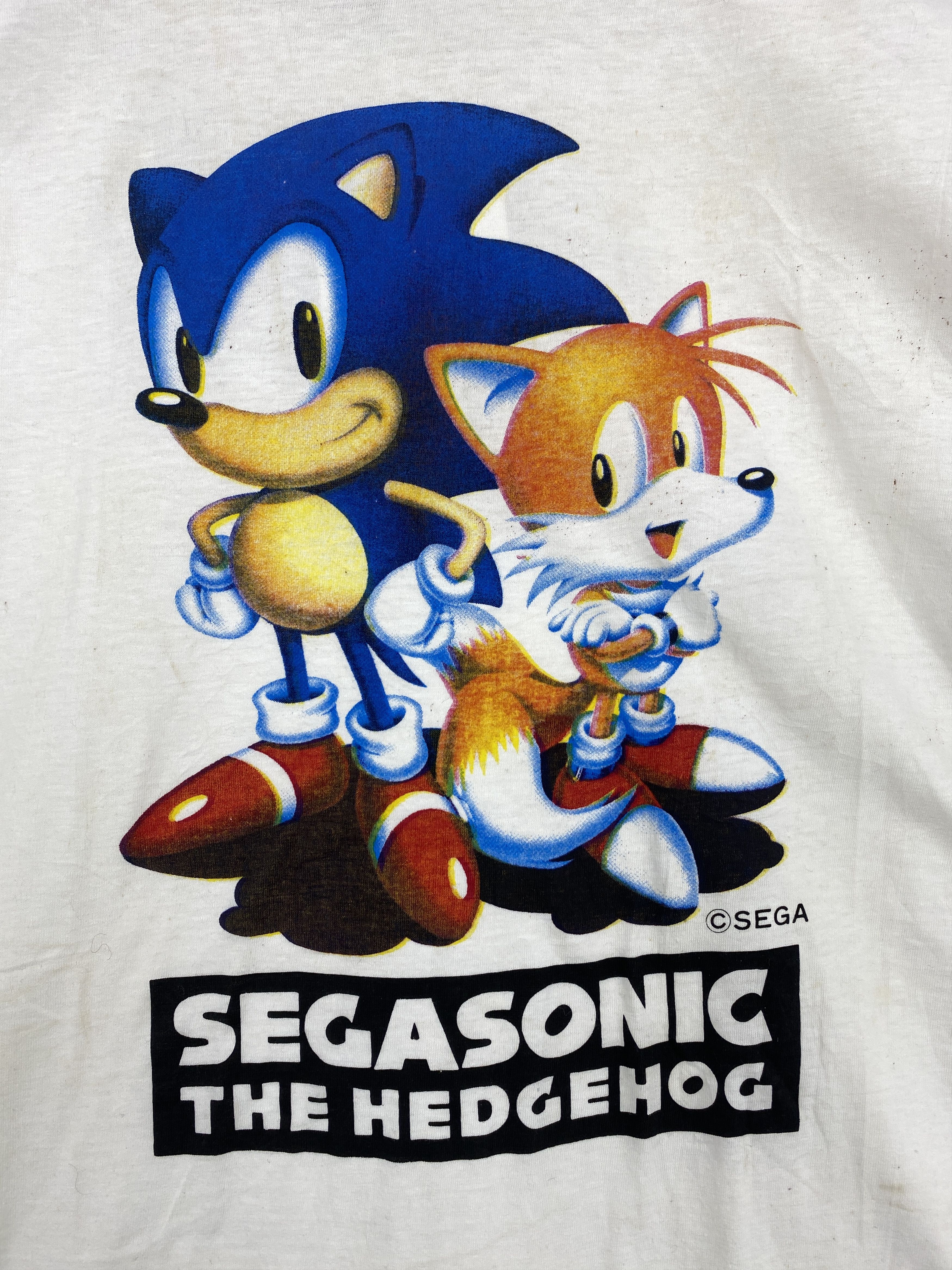 Anime × Japanese Brand × Vintage Vintage 90s Segasonic The Hedgehog Backhit Tee TA0573 Size US L / EU 52-54 / 3 - 10 Thumbnail