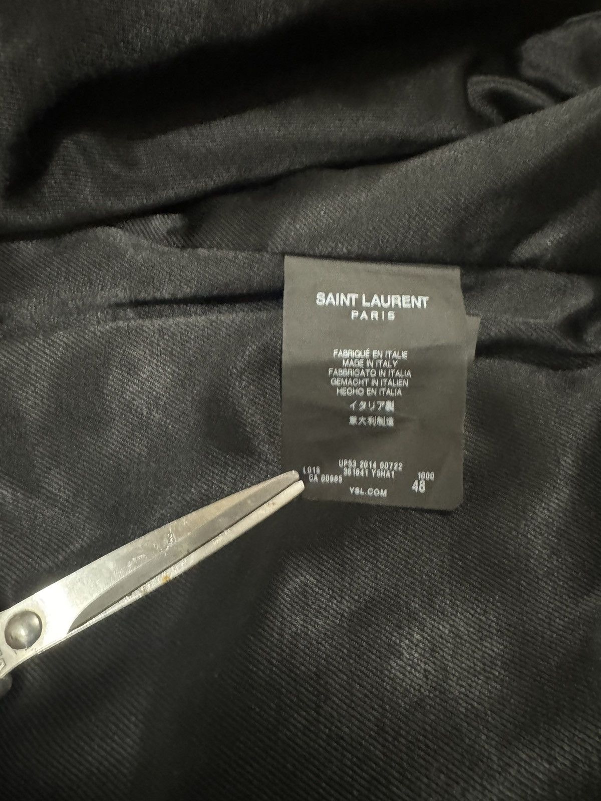 Saint Laurent Paris × Yves Saint Laurent Saint Laurent L01 biker leather jacket Size US M / EU 48-50 / 2 - 6 Thumbnail