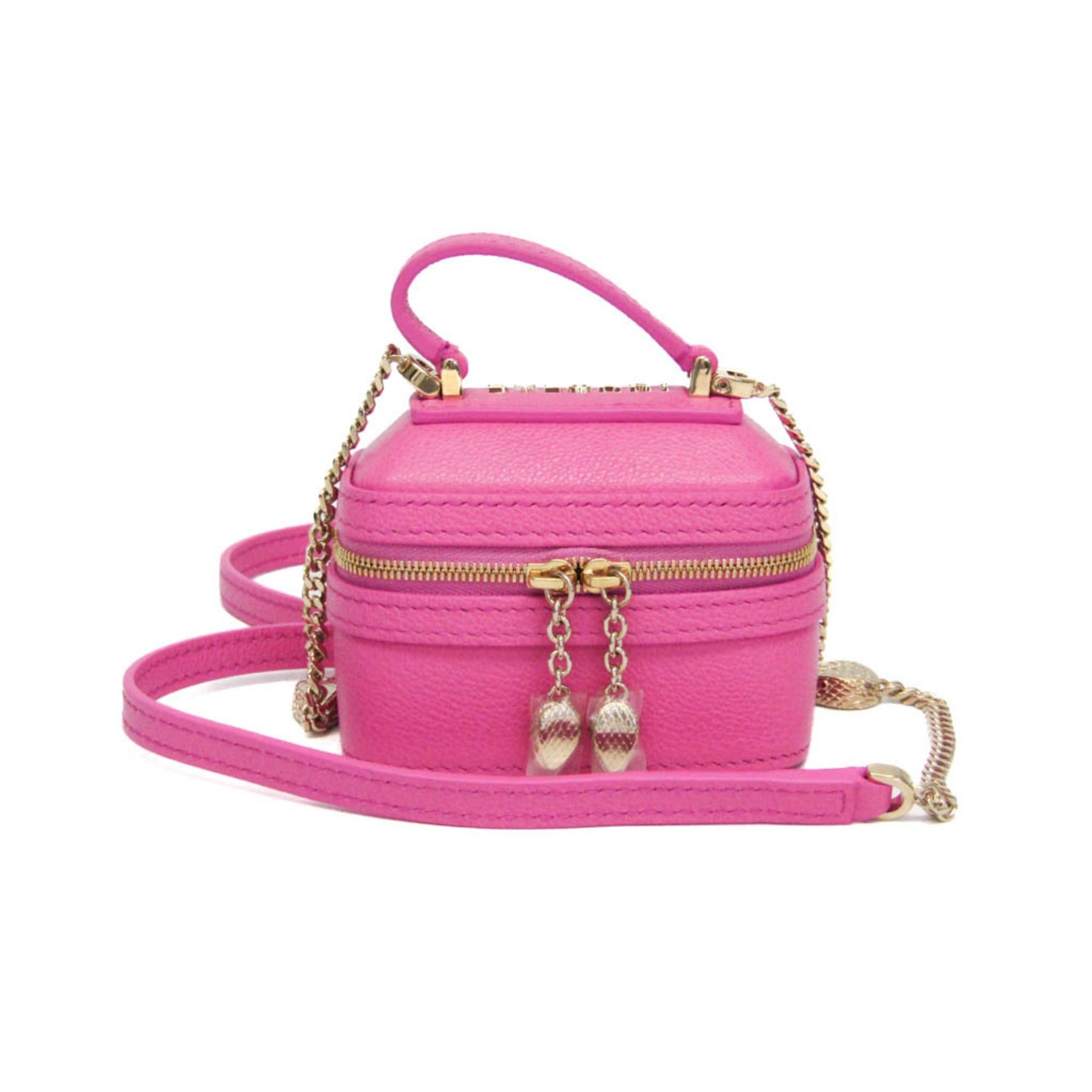 Bvlgari Bvlgari Serpenti Mini Jewelry Box Women's Leather Pouch,Shoulder Bag Pink Size ONE SIZE - 1 Thumbnail