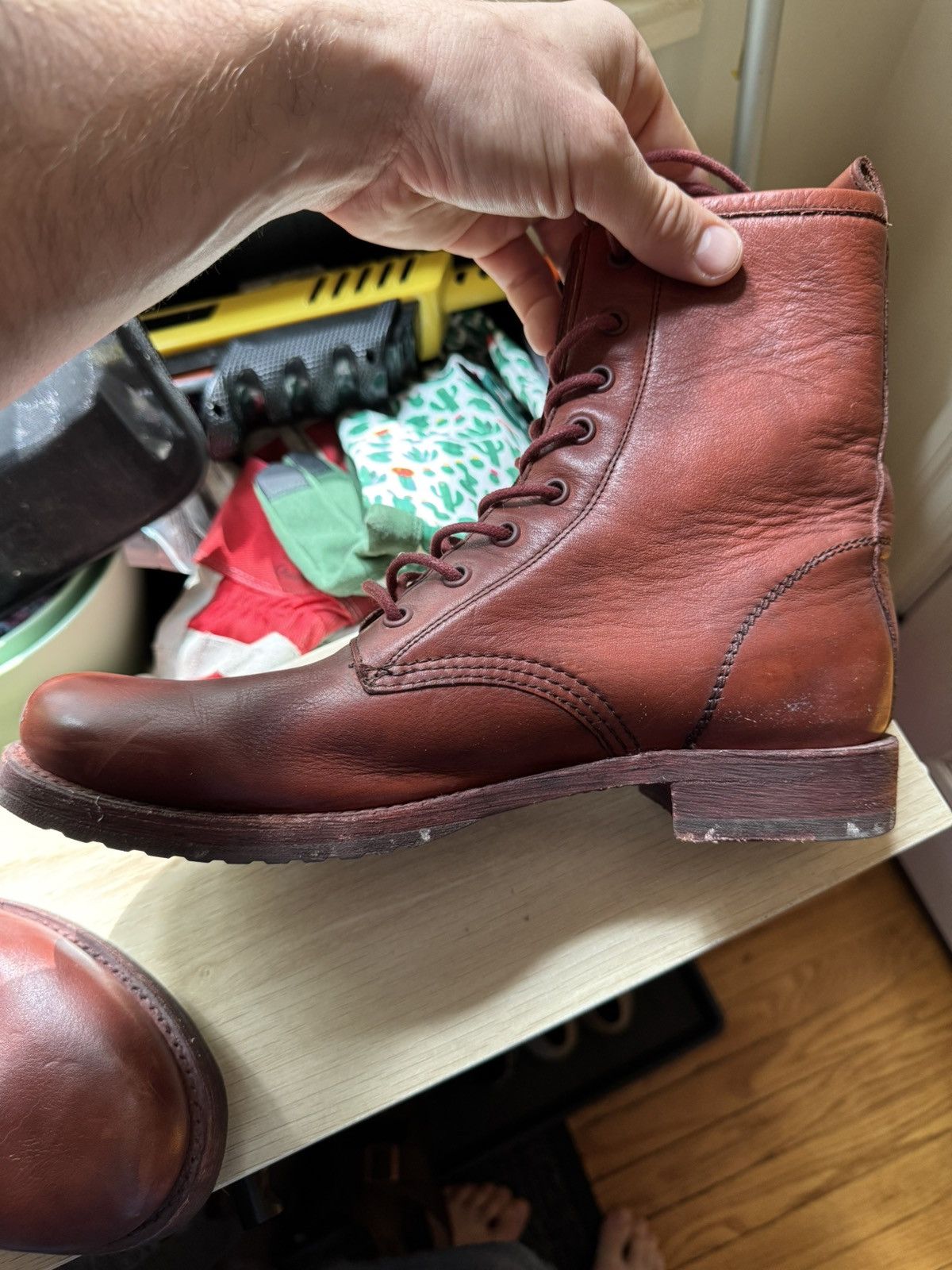 Frye Frye Veronica Combat - Size 10 - Red Clay 3470322-RDC Size US 10 / IT 40 - 6 Thumbnail
