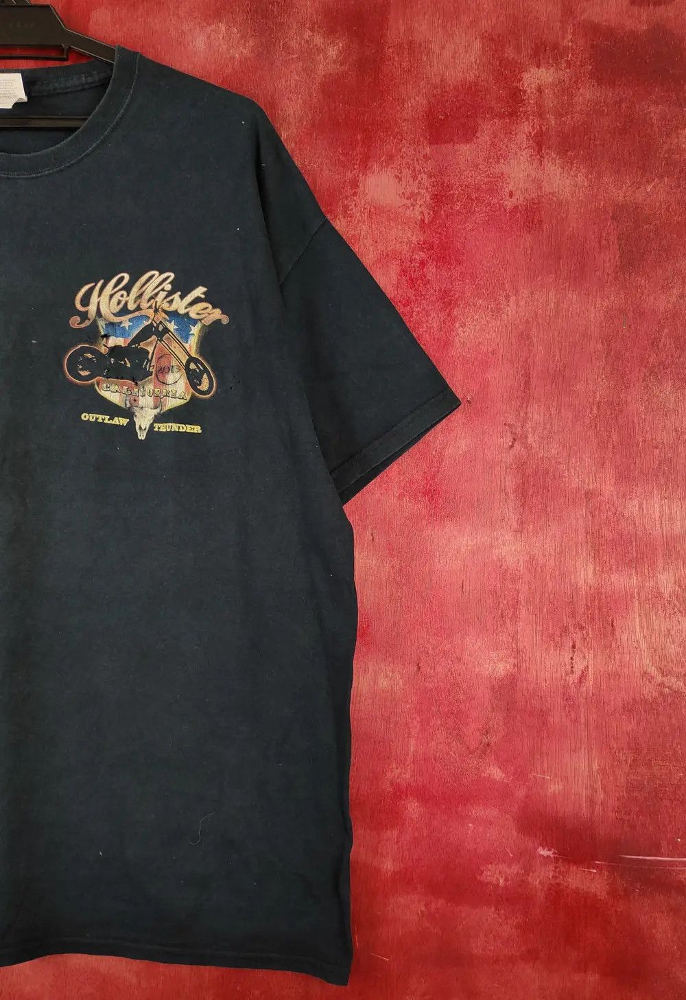 Indian Motorcycle Hollister outlaw thunder california Blue T-shirts #S2289 Size US XL / EU 56 / 4 - 12 Thumbnail
