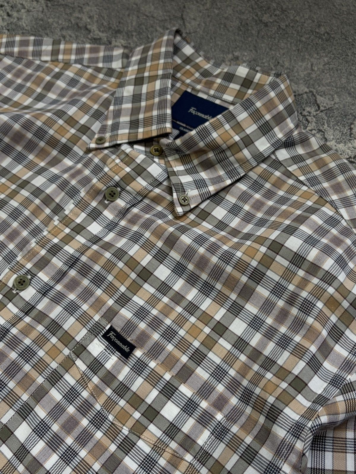 Faconnable Façonnable Plaid Cotton Button Down Shirt Large Size US L / EU 52-54 / 3 - 5 Thumbnail