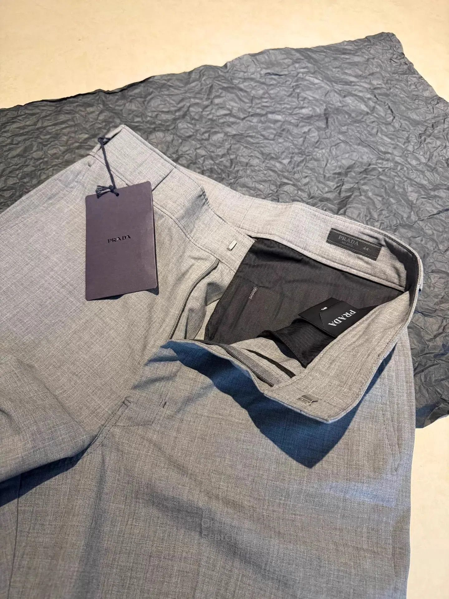 Prada Gray Tailored Pants Size 28. Size US 28 / EU 44 - 2 Thumbnail