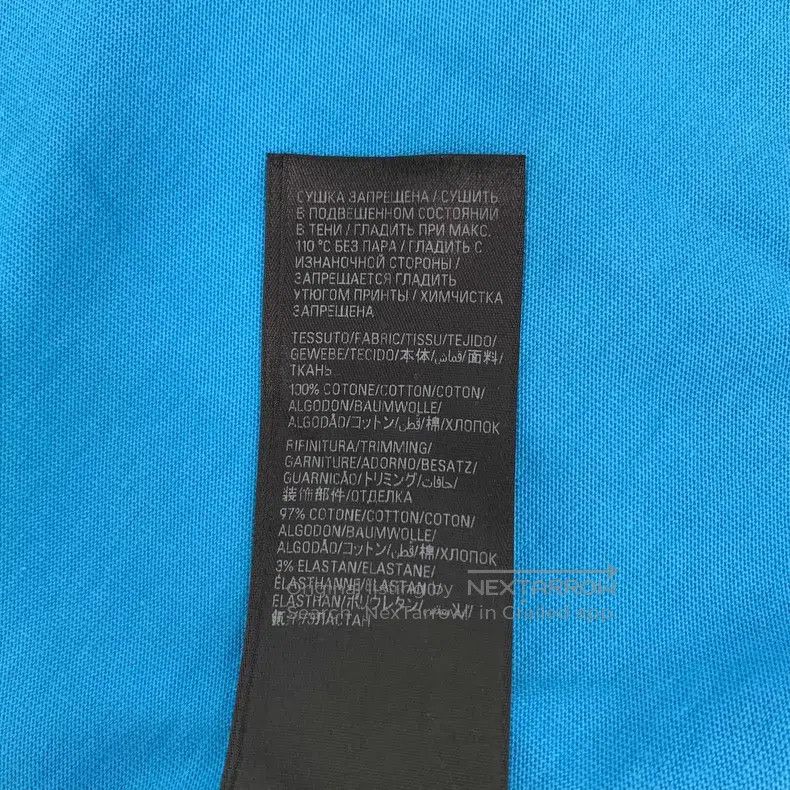 Balenciaga Balenciaga Blue Logo Letter Printed Cotton Round Neck Shor Size US M / EU 48-50 / 2 - 9 Thumbnail
