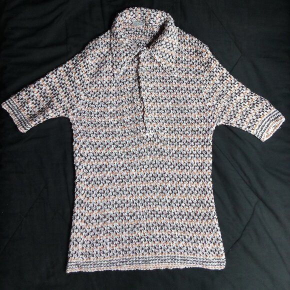 John Weitz Vintage 60s John Weitz Knit Polo Shirt Size US M / EU 48-50 / 2 - 2 Thumbnail