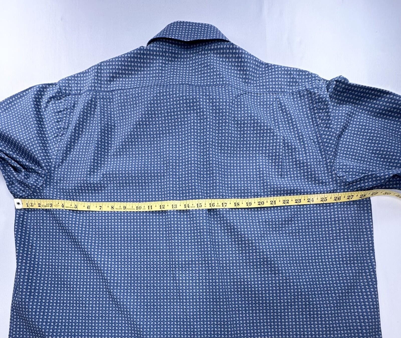 English Laundry English Laundry Tall Embroidered Button Up Blue Mens 2XLT Size US XXL / EU 58 / 5 - 4 Thumbnail
