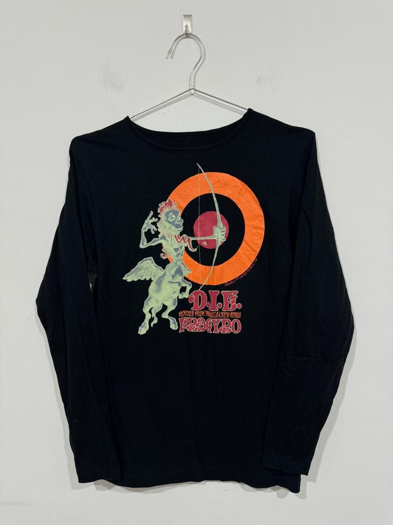 Band Tees × Vintage Vintage 1998 D.I.E. Fragyro Long Sleeve Tee Size US XS / EU 42 / 0 - 1 Thumbnail