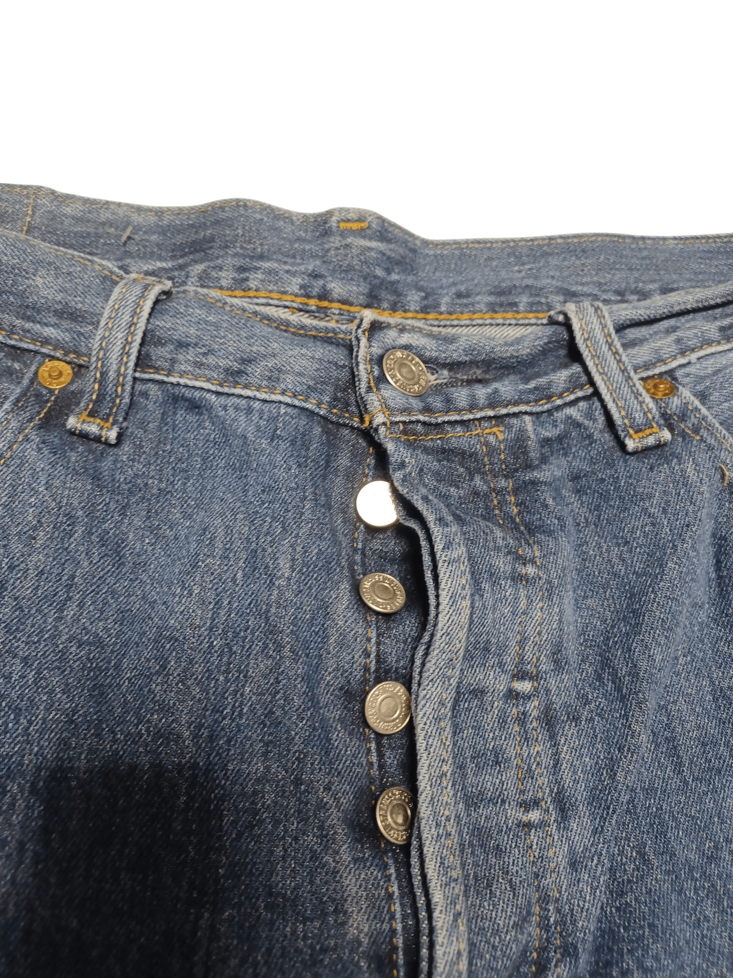 Levi's LEVIS 501 W34 L32 BLUE JEANS DENIM STREETWEAR Size US 34 / EU 50 - 3 Thumbnail