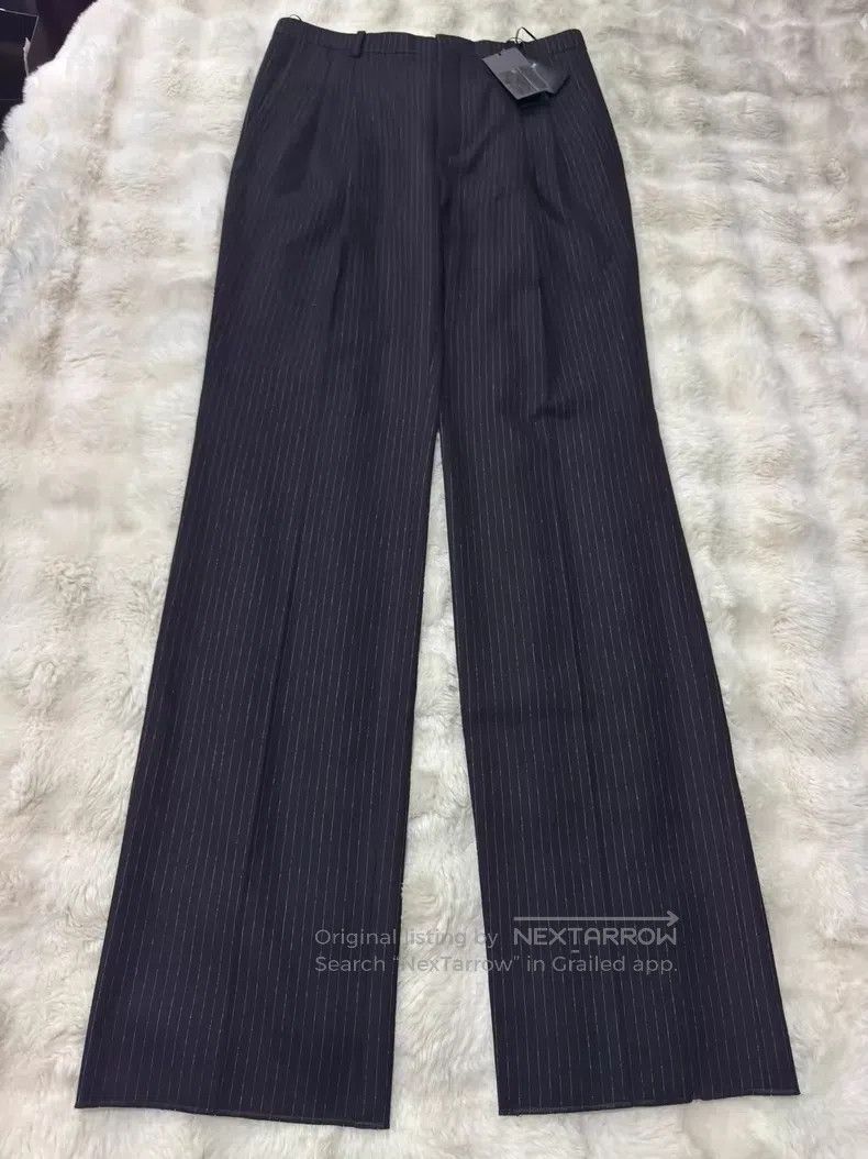 Saint Laurent Paris Saint Laurent Paris Double Pleated Striped Dress Pants i Size US 32 / EU 48 - 1 Thumbnail