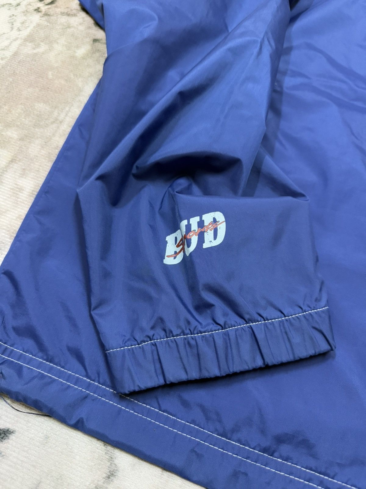 Budweiser × Vintage Vintage Budweiser Sports Pullover Windbreaker Jacket Size US L / EU 52-54 / 3 - 6 Thumbnail