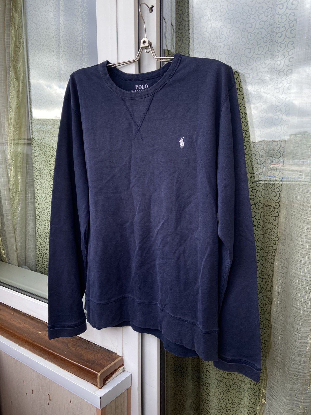 Polo Ralph Lauren Vintage Sweatshirt Polo Ralph Lauren Embroiled Logo Faded Size US XL / EU 56 / 4 - 1 Thumbnail