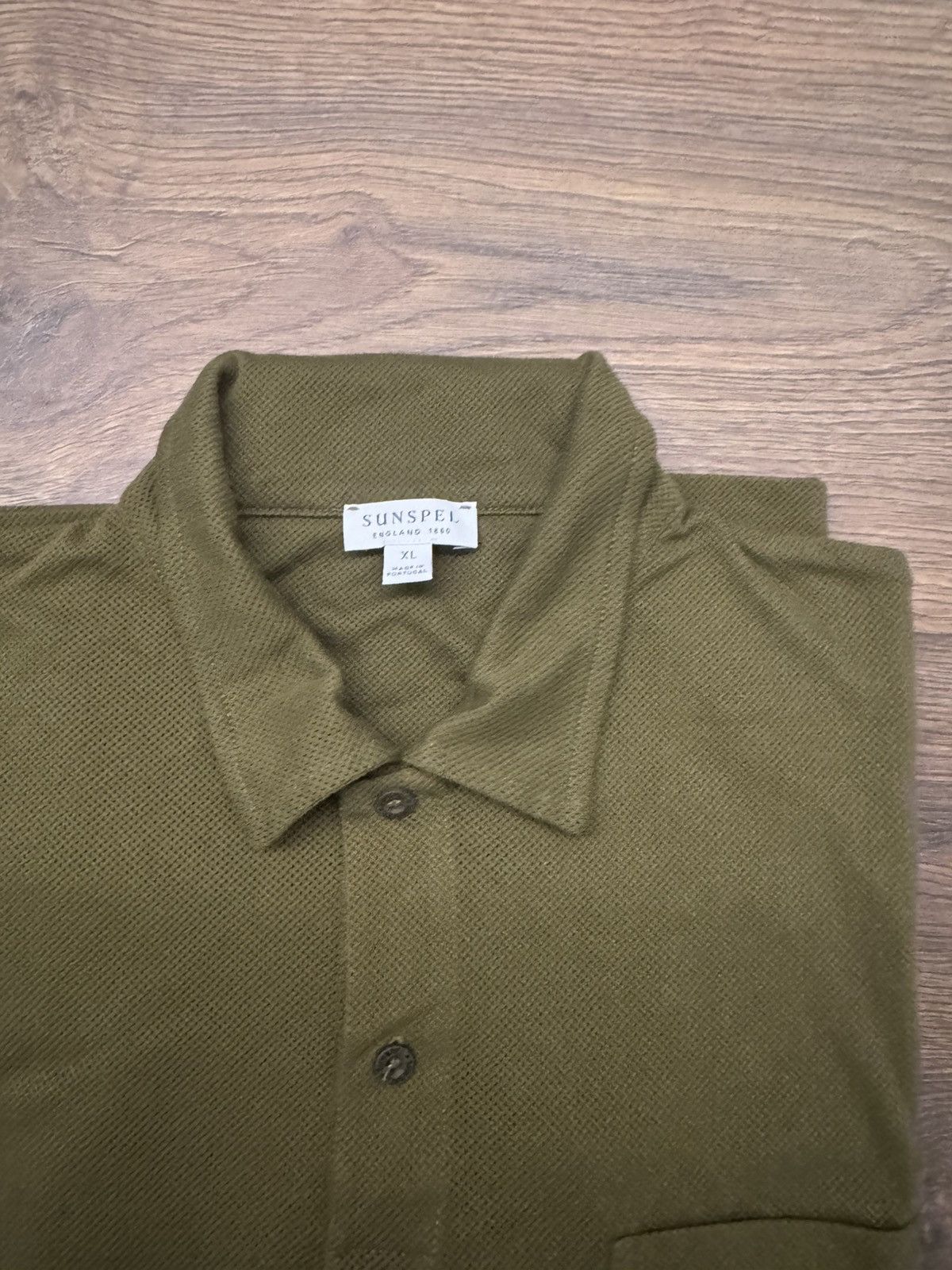 Sunspel Sunspel olive green Riviera Polo - Size XL Size US XL / EU 56 / 4 - 2 Thumbnail