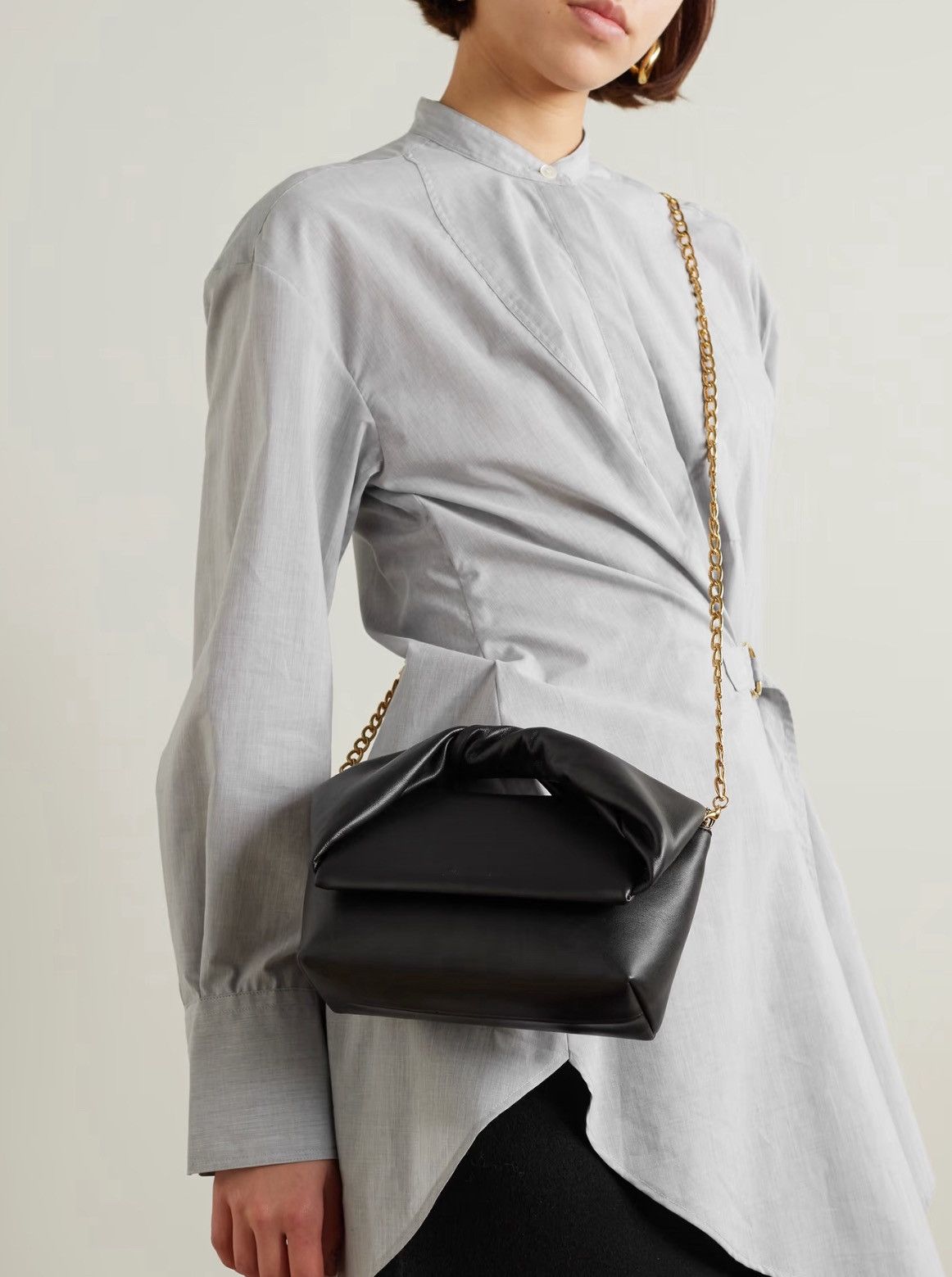 JW Anderson JW ANDERSON Twister midi leather shoulder bag Size ONE SIZE - 3 Thumbnail