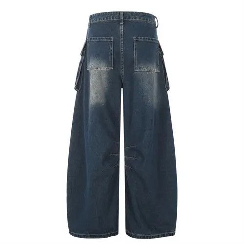Japanese Brand × Jean American street multi-pocket loose deconstructed cargo jeans Size US 32 / EU 48 - 3 Thumbnail