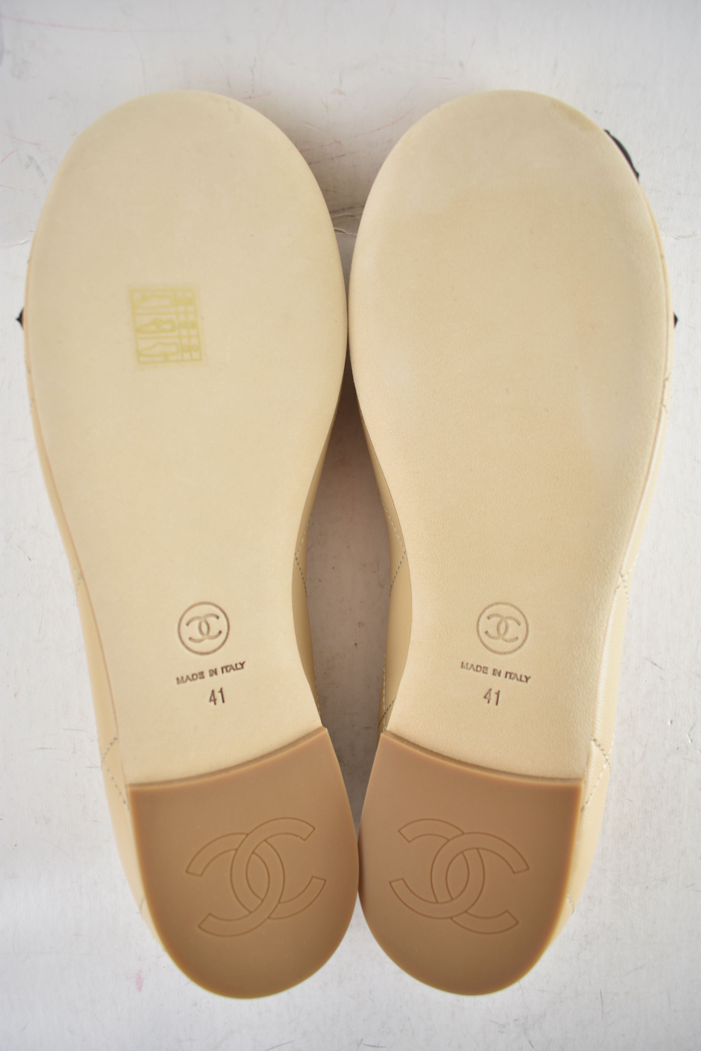 Chanel 26M Coco Beach Cambon Black CC Logo Ballet Ballerina Flat 41 Size US 11 / IT 41 - 23 Thumbnail