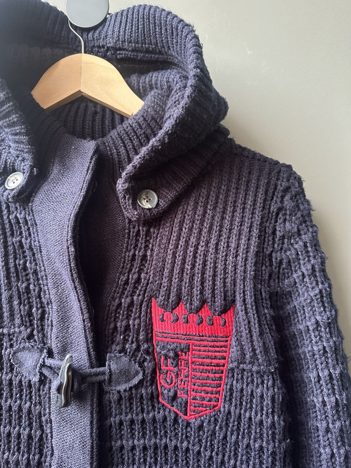 GF Ferre GF Ferre Knit Duffle Wool Acrylic Cardigan Jacket Size M / US 6-8 / IT 42-44 - 3 Thumbnail