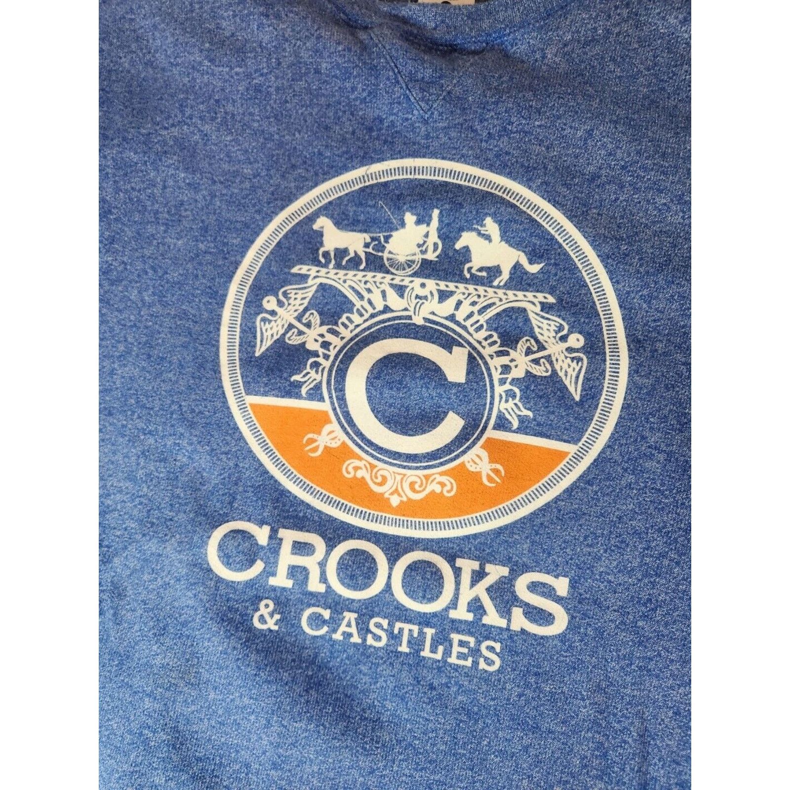 Crooks & Castles Crooks & Castles Sweater Mens Blue Graphic Crewneck *READ* Size US L / EU 52-54 / 3 - 4 Thumbnail