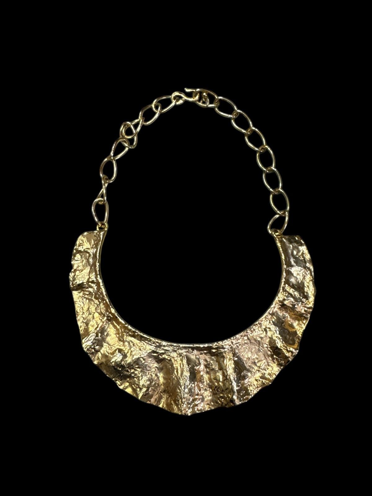 Jewelry VINTAGE KENNETH JAY LANE KJL WIDE TEXTURED COLLAR NECKLACE Size ONE SIZE - 1 Thumbnail
