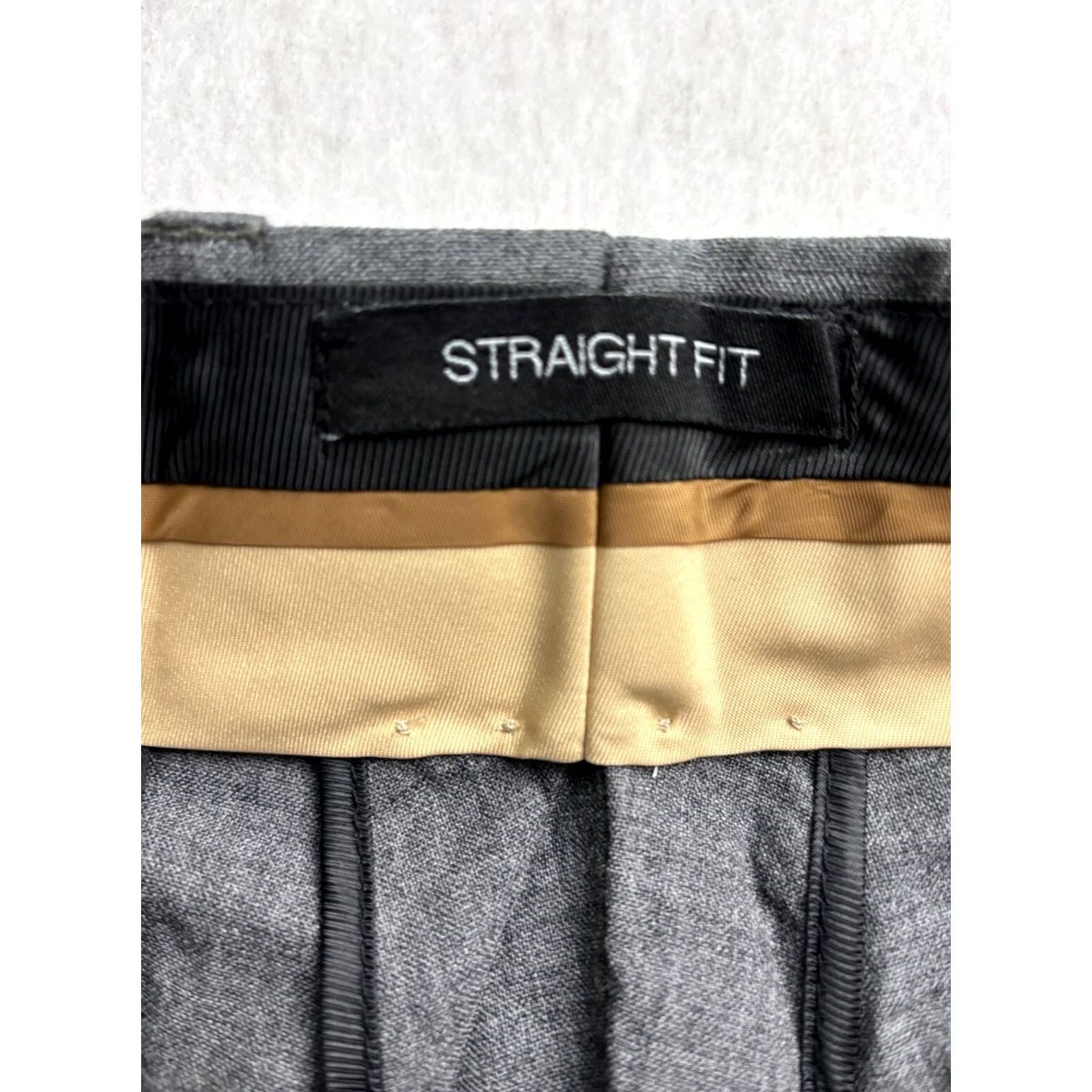Vintage Louis Raphael Limited JRL Men Gray Dress Pants Wool Stretch Straight 34x29 Hem 26 - 34in Waist, 34in Leg Size US 34 / EU 50 - 4 Thumbnail