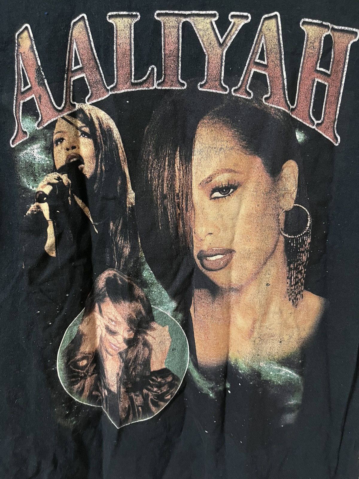 Band Tees × Rap Tees × Vintage Aaliyah Vintage y2k Rap P.Diddy T Shirt Size US M / EU 48-50 / 2 - 4 Thumbnail