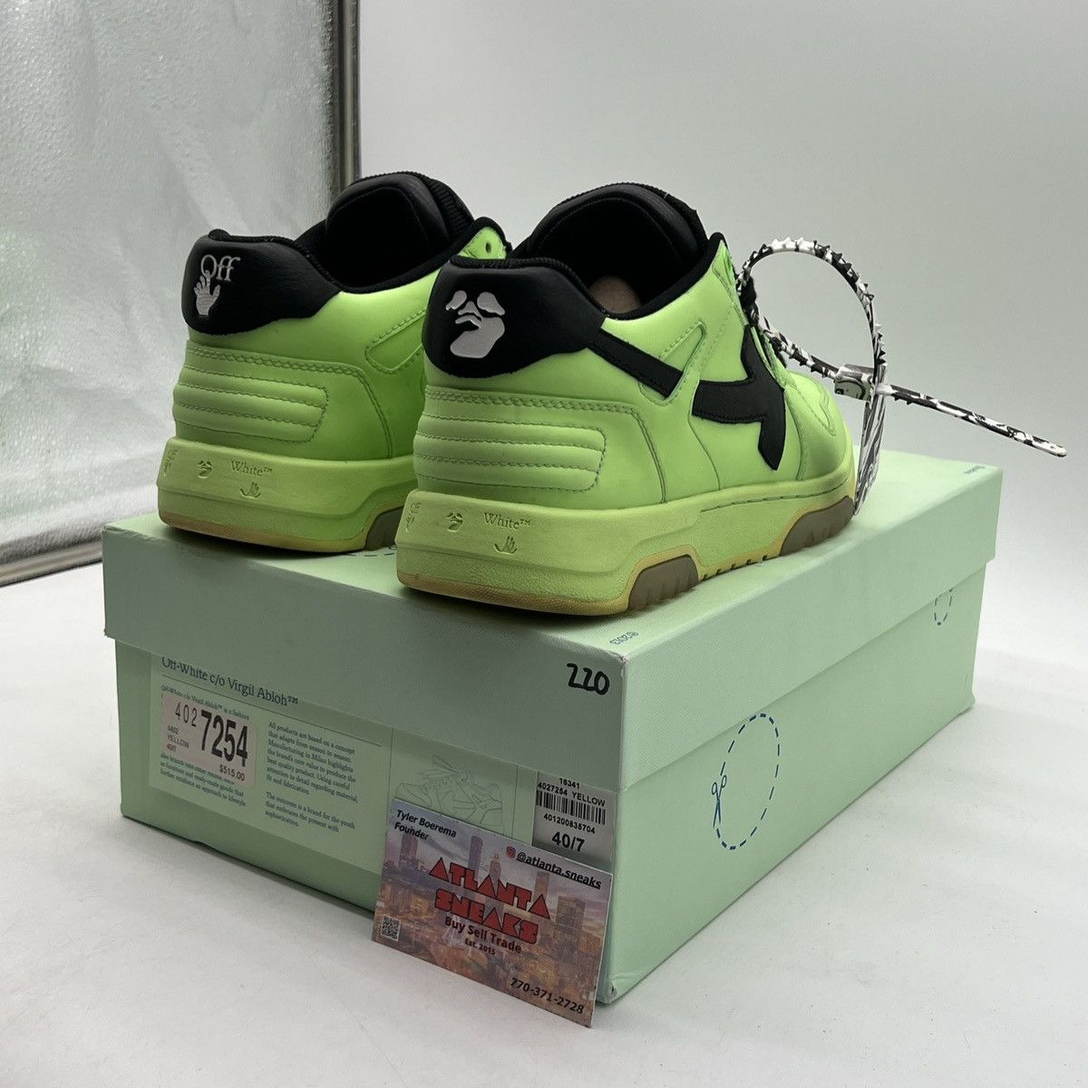 Off-White Off white out of office low fluo green Size US 9.5 / EU 42-43 - 4 Thumbnail