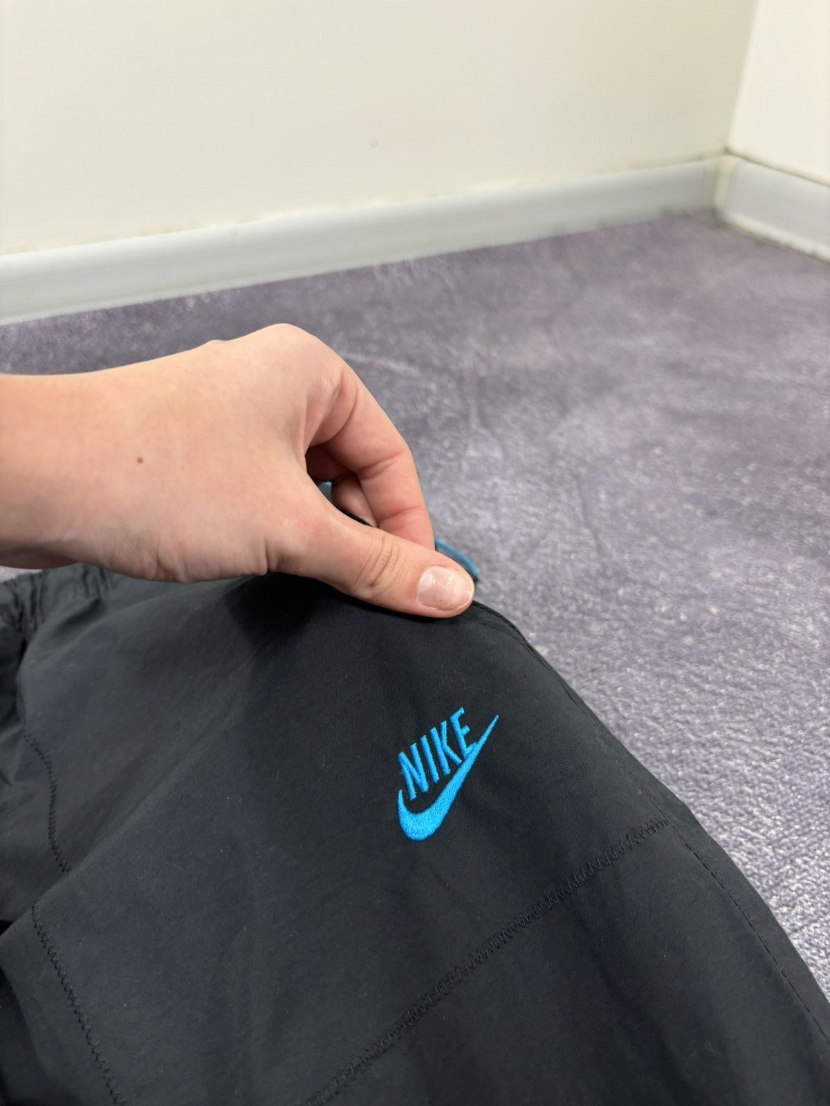 Nike Vintage Nike Air Y2K 0.0.9 Rare Tech Black Baggy Track Pants Size US 32 / EU 48 - 13 Thumbnail