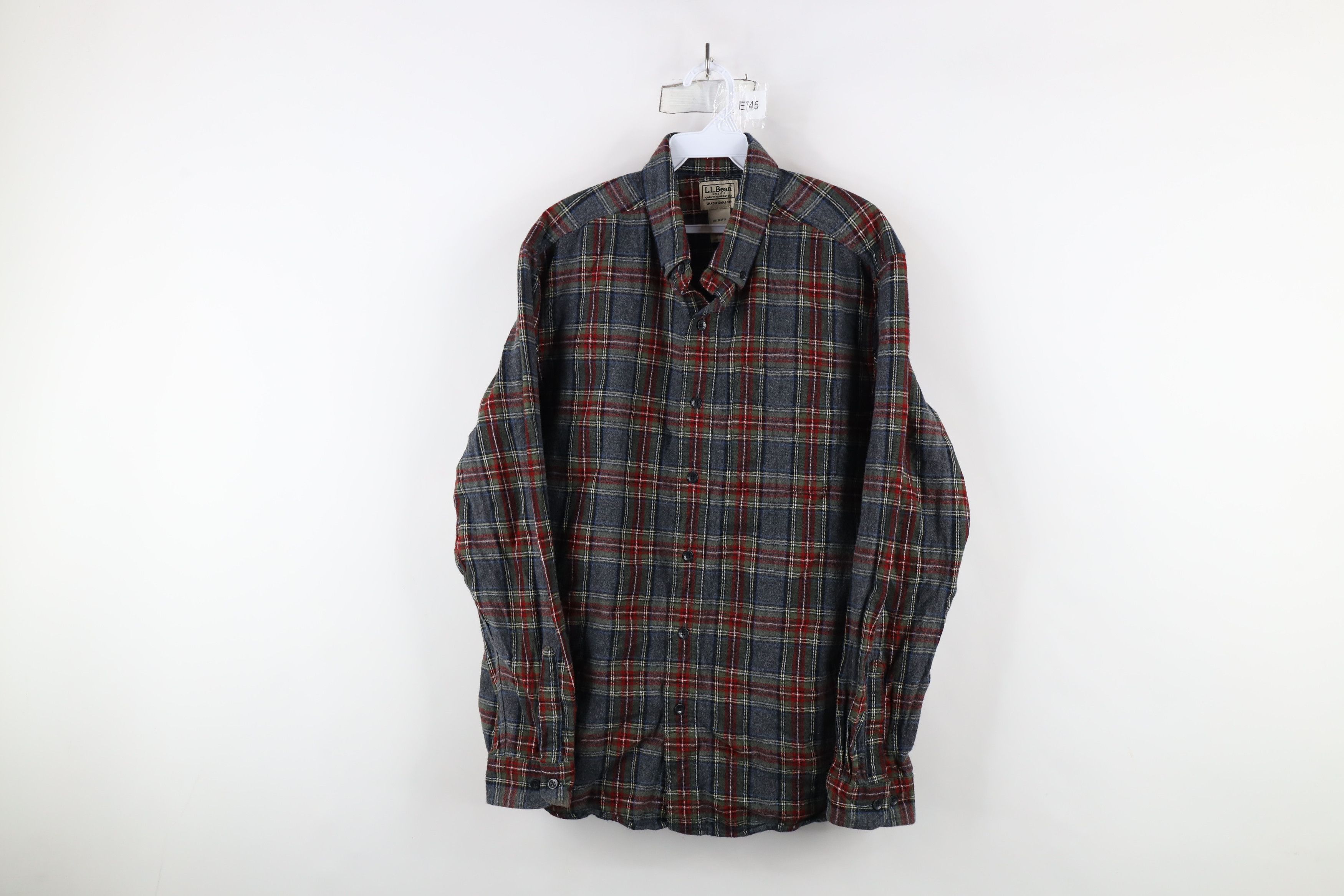 L.L. Bean × Vintage Vintage LL Bean Traditional Flannel Button Down Shirt Plaid Size US M / EU 48-50 / 2 - 1 Thumbnail