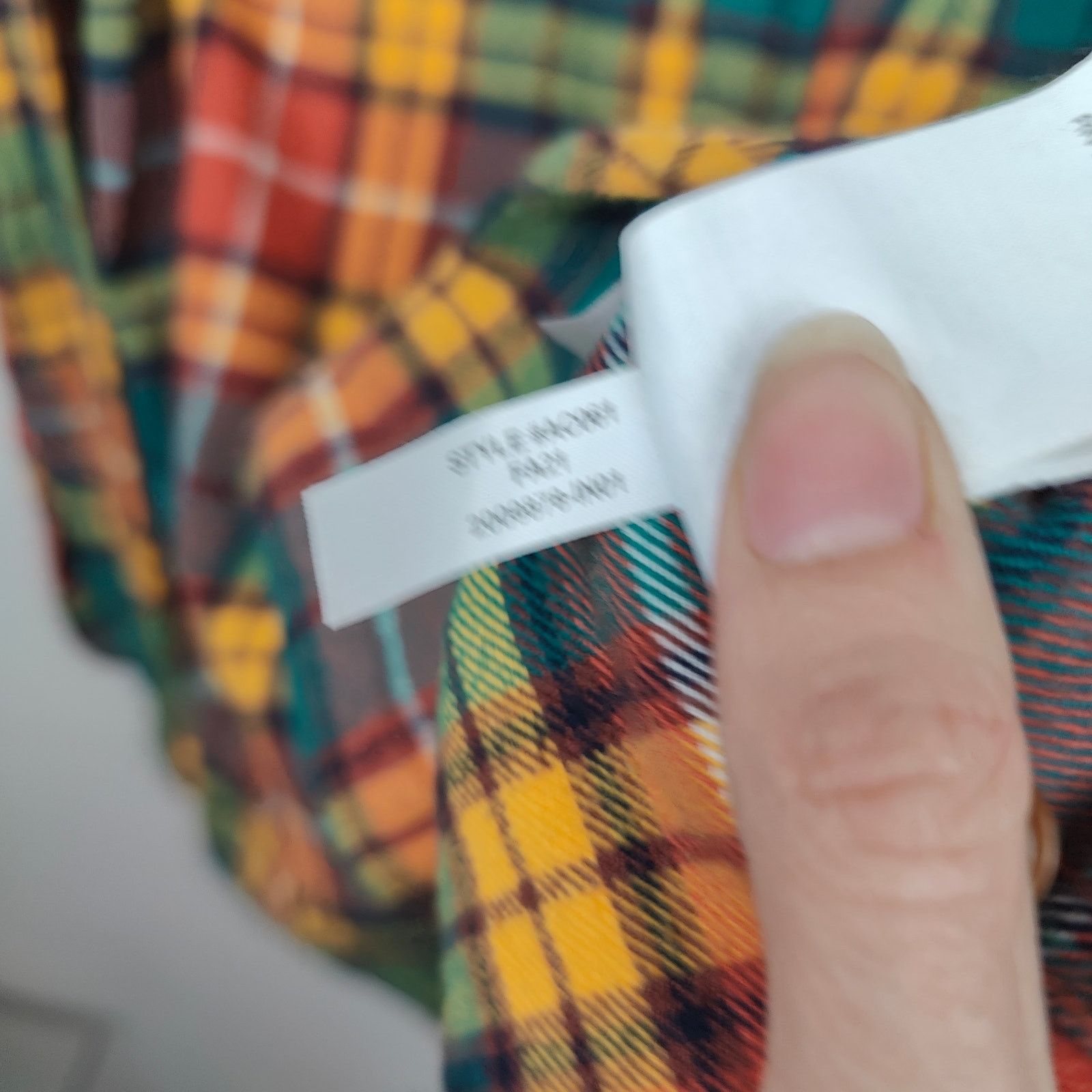 J.Crew J Crew Mid Weight Flannel Shirt Small Slim Fit Orange Green Size US S / EU 44-46 / 1 - 6 Thumbnail