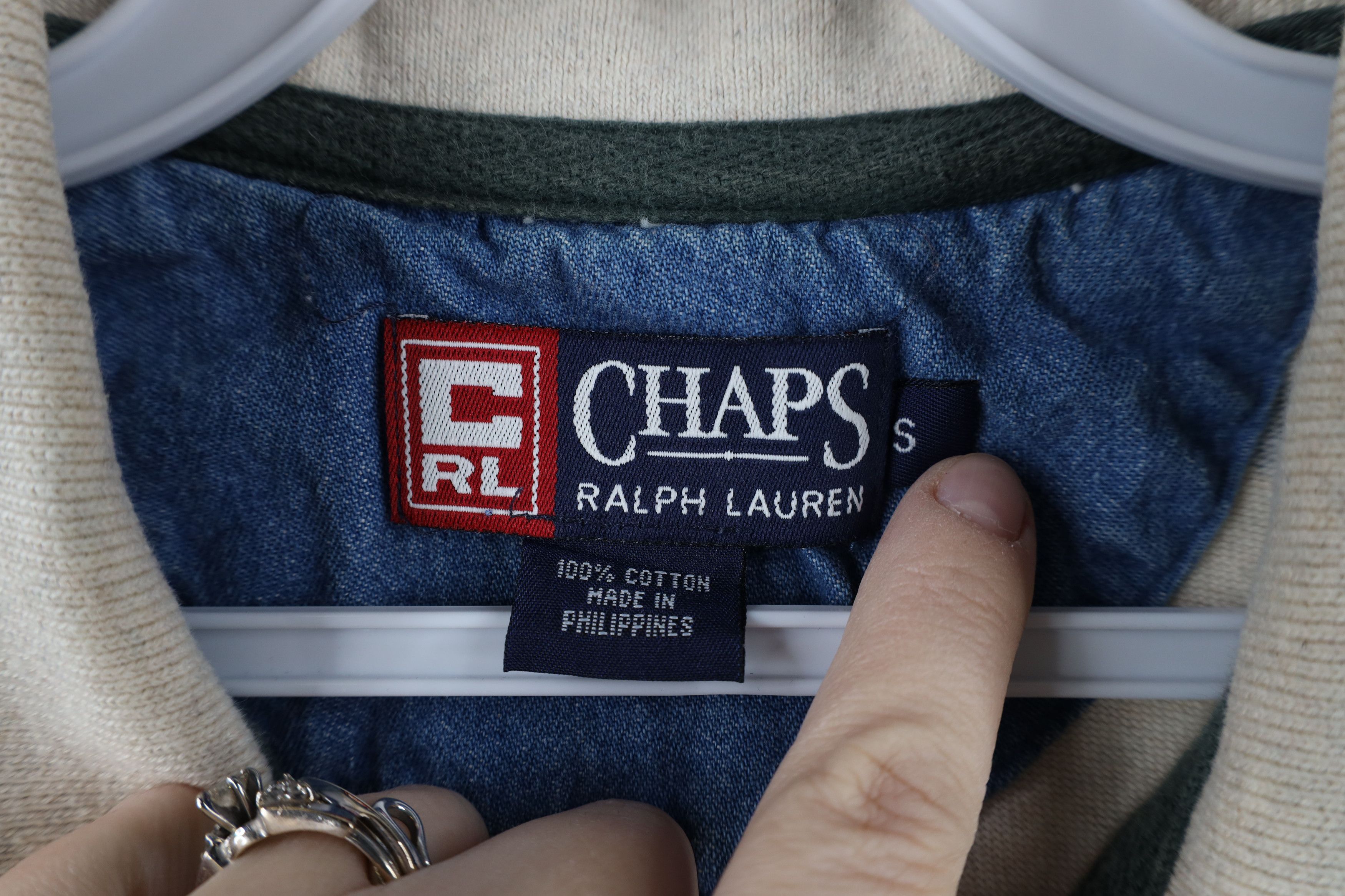 Polo Ralph Lauren Vintage 90s Chaps Ralph Lauren Print Nature Long Sleeve Polo Size US S / EU 44-46 / 1 - 5 Thumbnail