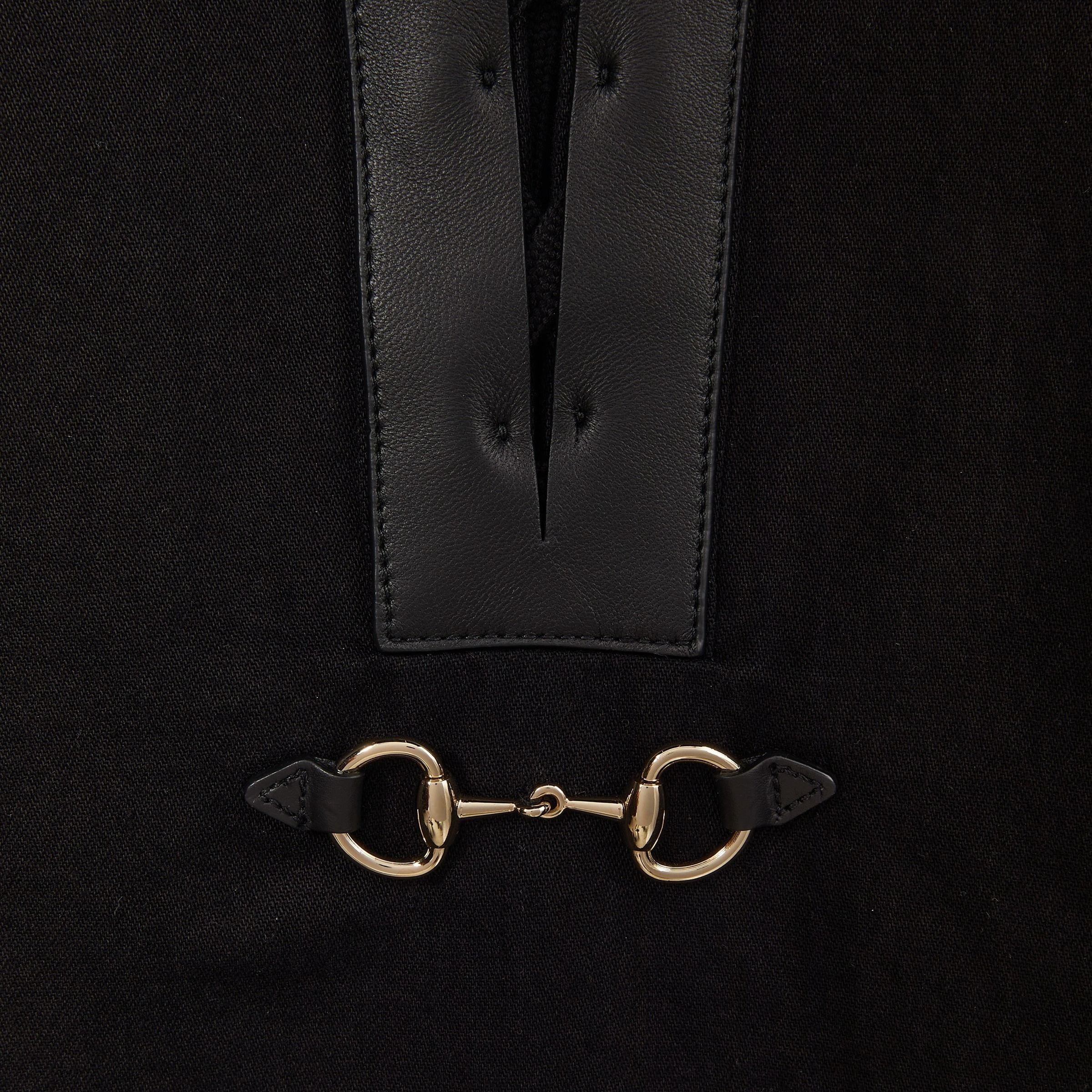 Gucci o1la5ras0426 Denim Shirt With Horsebit in Black Size S / US 4 / IT 40 - 3 Thumbnail