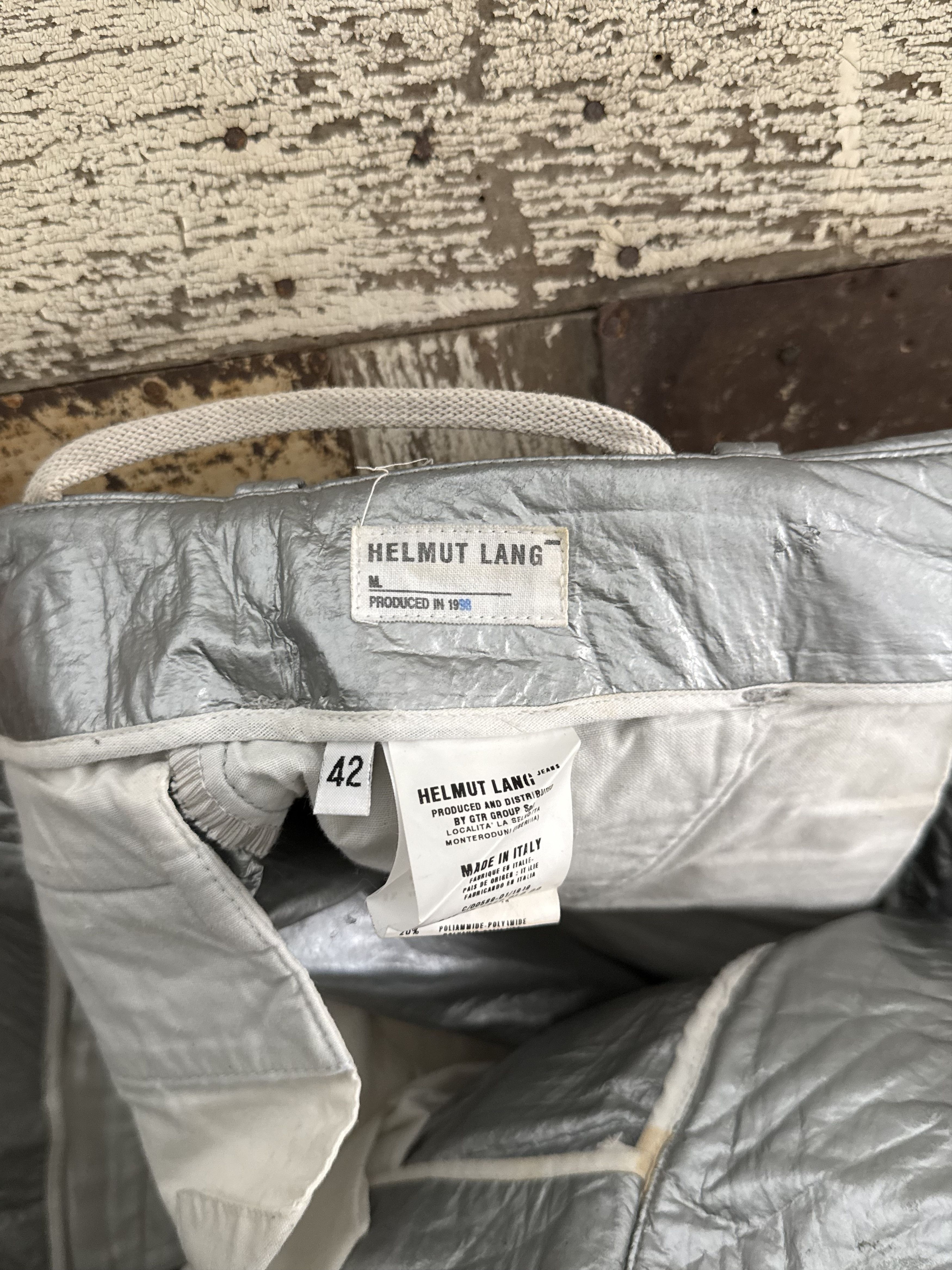 Helmut Lang 1999 Helmut Lang Astro Biker Jacket & Pants Set Size US S / EU 44-46 / 1 - 14 Thumbnail