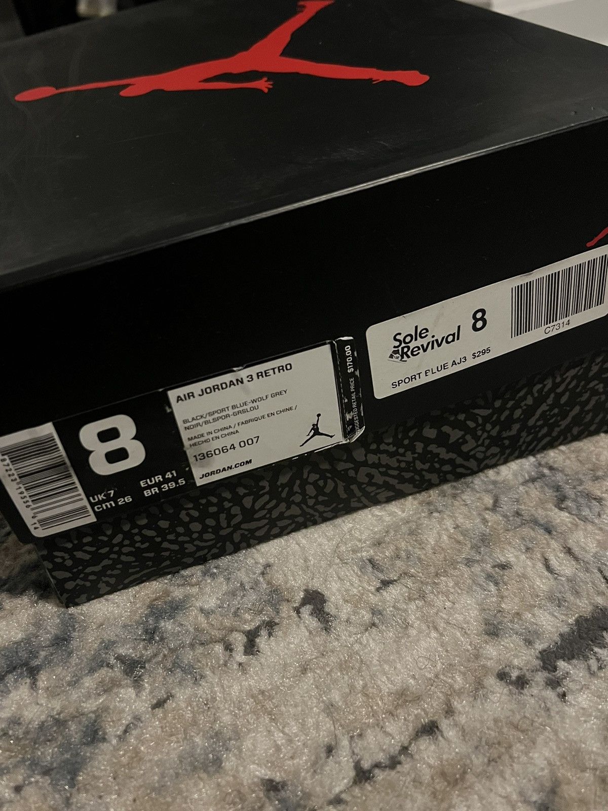 Jordan Brand Air jordan 3 retro “Sport blue” Size US 8 / EU 41 - 10 Thumbnail