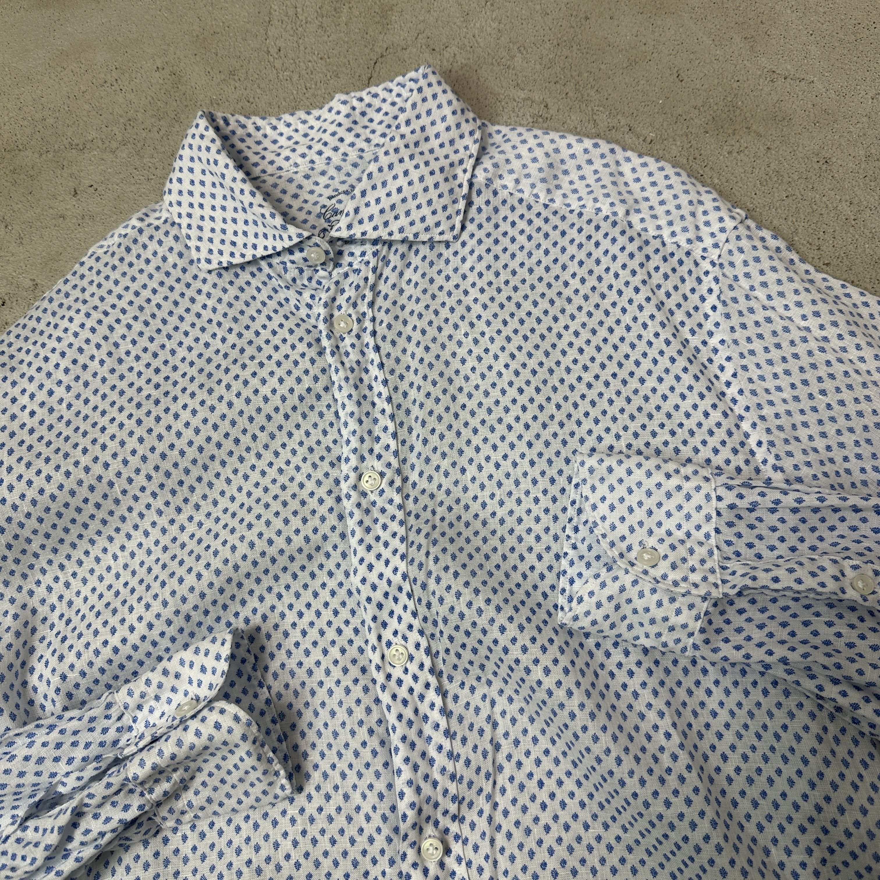 Vintage Vintage Linen Handcrafted Camicissima Button Up Shirt Size US S / EU 44-46 / 1 - 3 Thumbnail