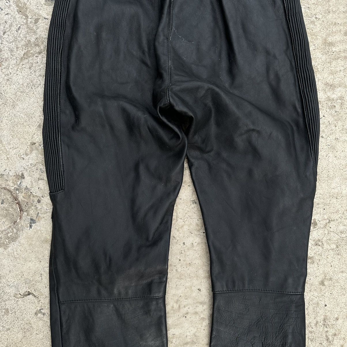 Vintage Vintage Moto Leather Pants Overalls Size 42 Style USA 00s Size 28" / US 6 / IT 42 - 9 Thumbnail