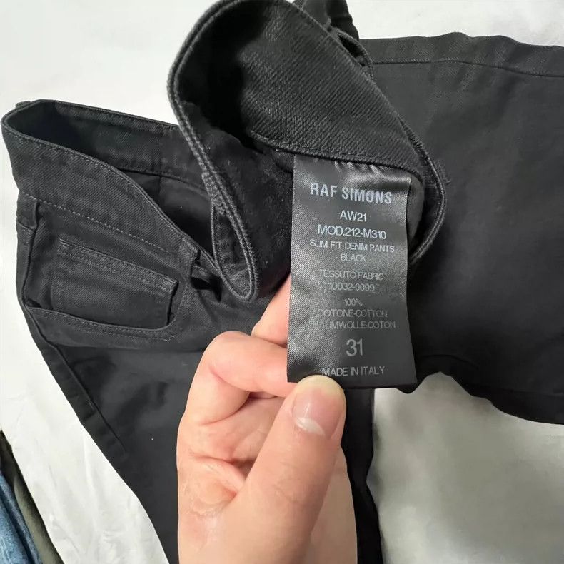 Raf Simons Raf simons Black straight jeans Size US 31 - 3 Thumbnail