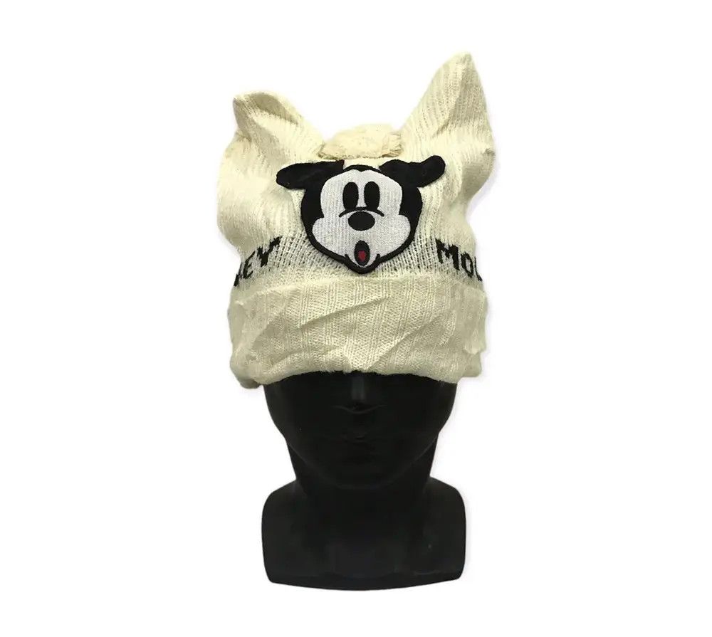 Mickey Mouse Disney Mickey Mouse Big Logo Bunny Horn Beanie Hat Size ONE SIZE - 1 Thumbnail