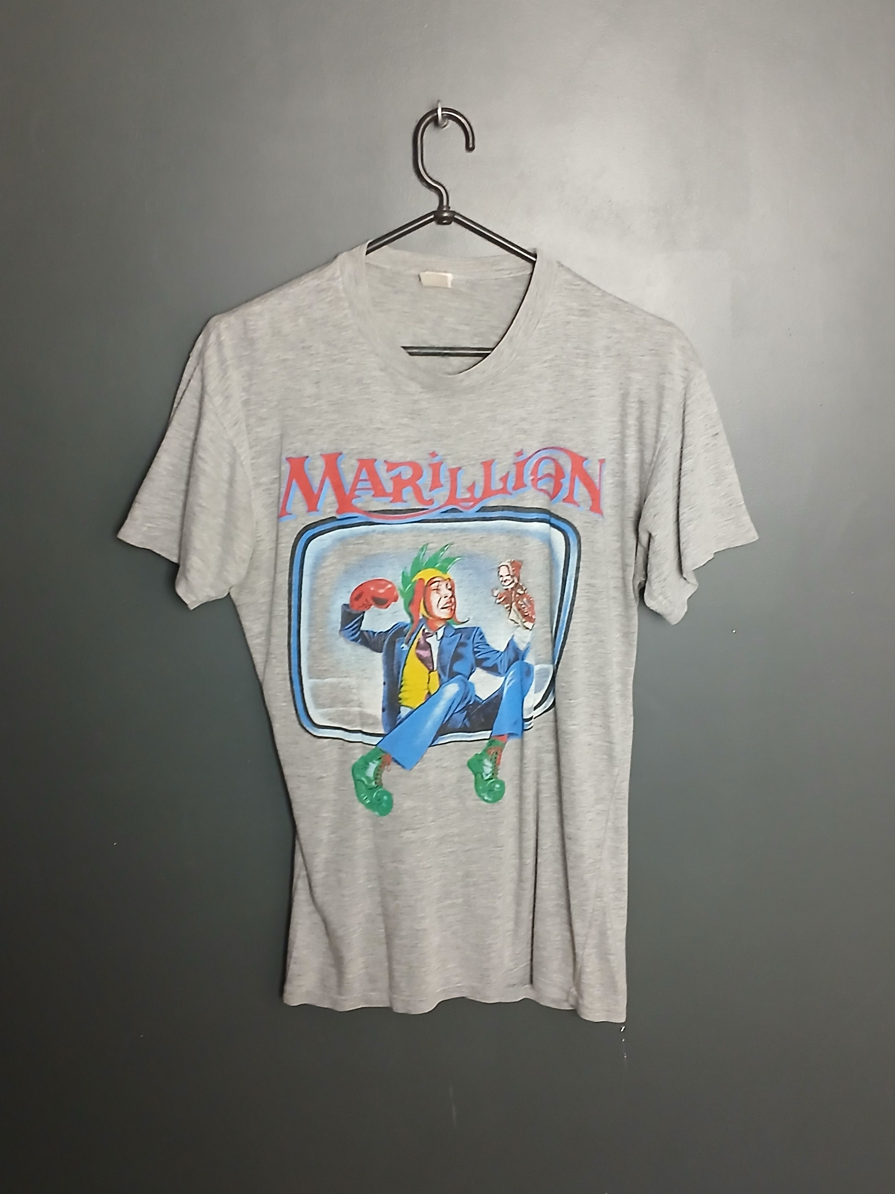 Band Tees × Vintage Vintage Marillion Single Stitch T-Shirt Size US L / EU 52-54 / 3 - 1 Thumbnail