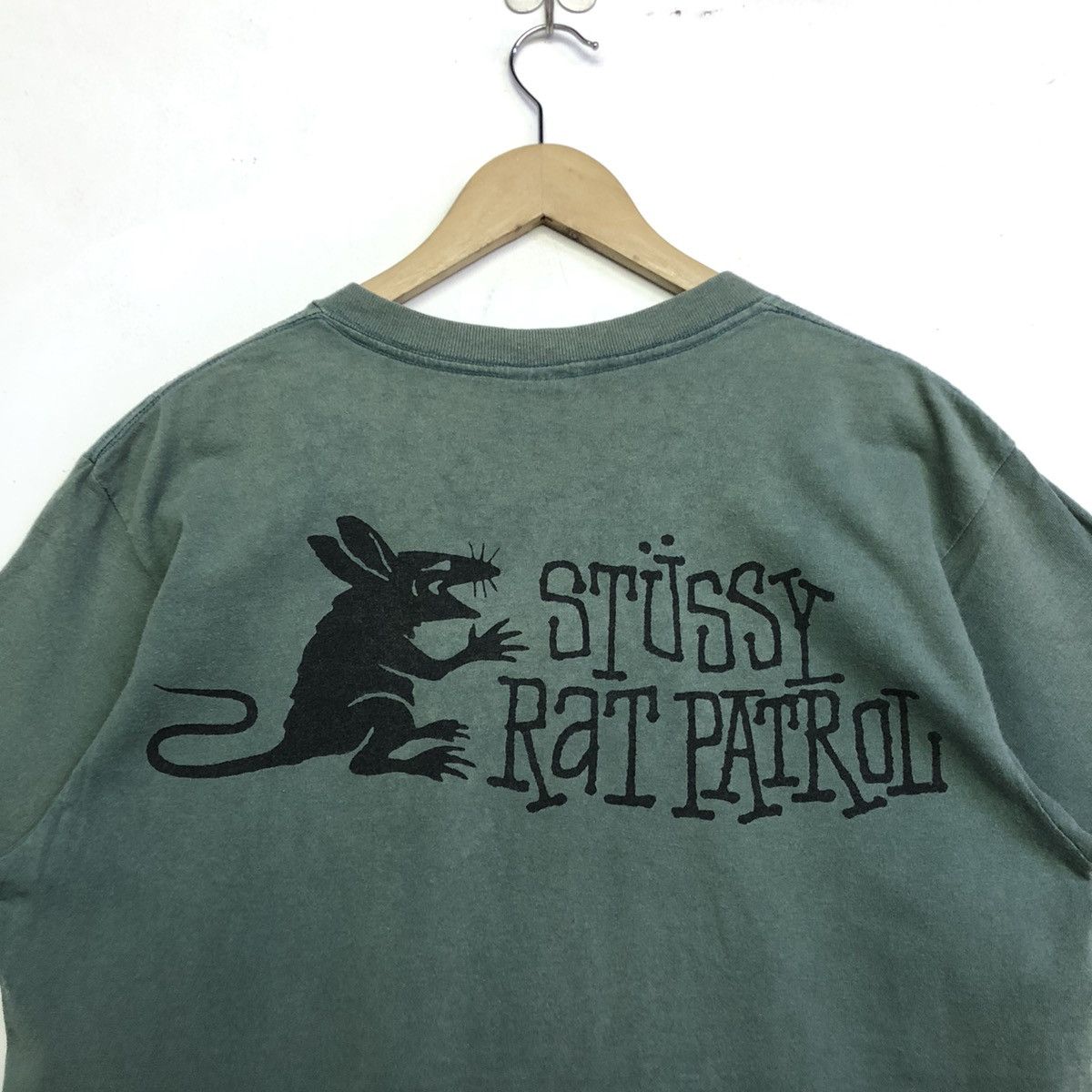 Stussy × Vintage Vintage 80 Stussy Rat Patrol Backhitt Tshirt Size US L / EU 52-54 / 3 - 3 Thumbnail