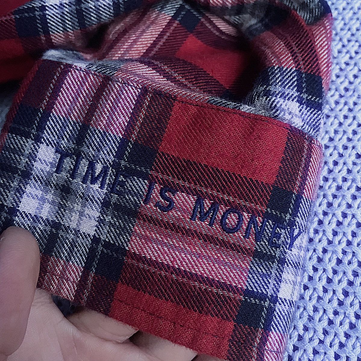 Vetements Vetements Time is Money Red Plaid One Sleeve Shirt 2017 Size US S / EU 44-46 / 1 - 2 Thumbnail