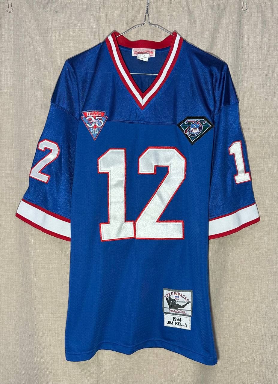 NFL Jim Kelly 1994 Mitchell Ness Buffalo Bills Throwback Jersey Size US M / EU 48-50 / 2 - 1 Thumbnail