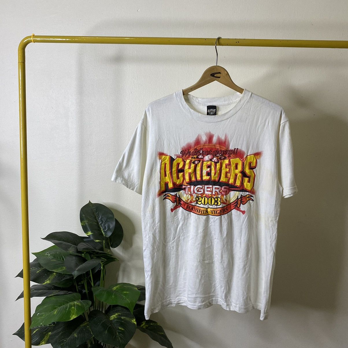 Japanese Brand Vintage 2003 Hanshin Tigers Achievers MLB Bathing Ape Style Size US L / EU 52-54 / 3 - 1 Thumbnail