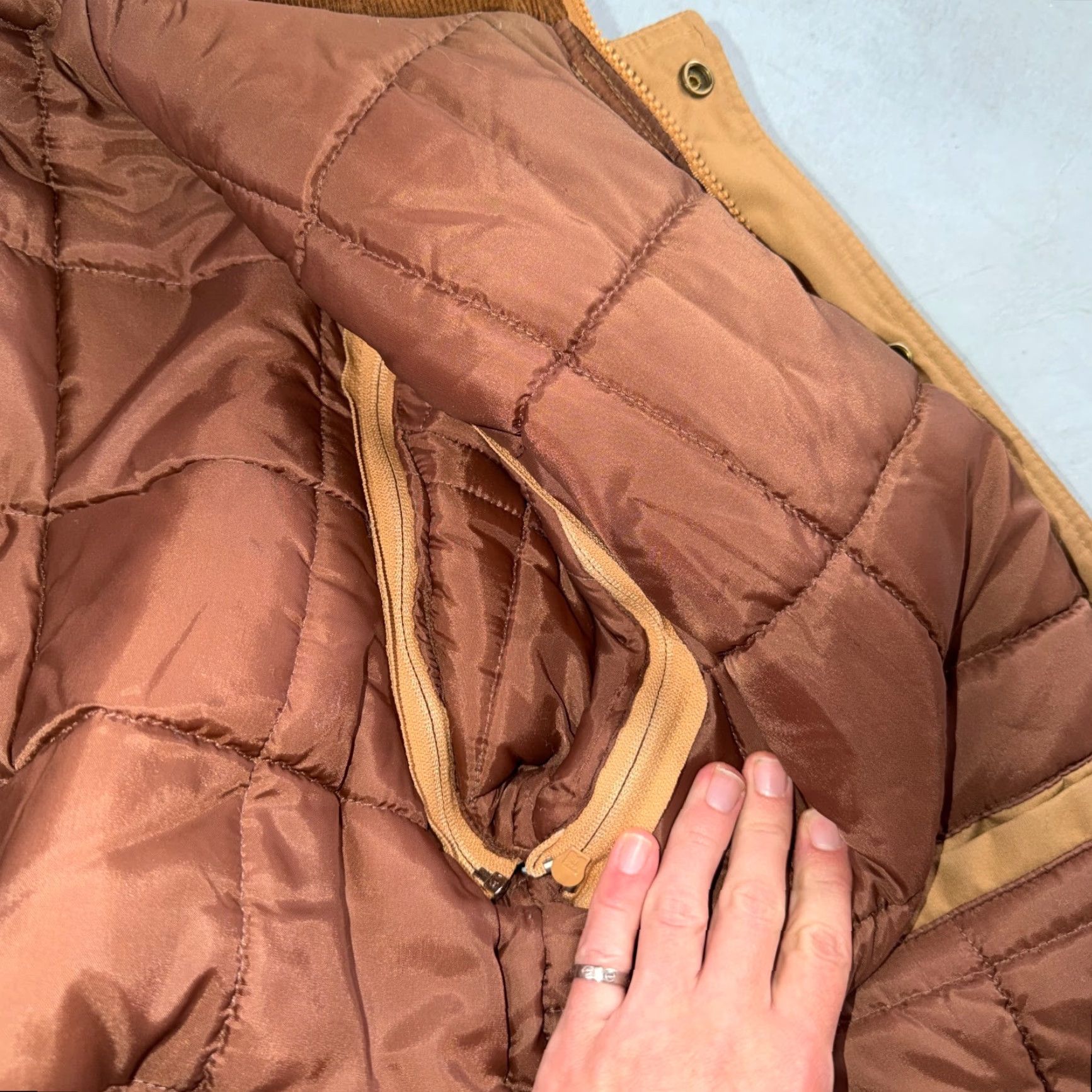 Vintage VINTAGE Fingerhut Fashions Coat Puffer Ski Winter Casual Mens XL Brown 70s Nylon Full Zip Size US XL / EU 56 / 4 - 5 Thumbnail