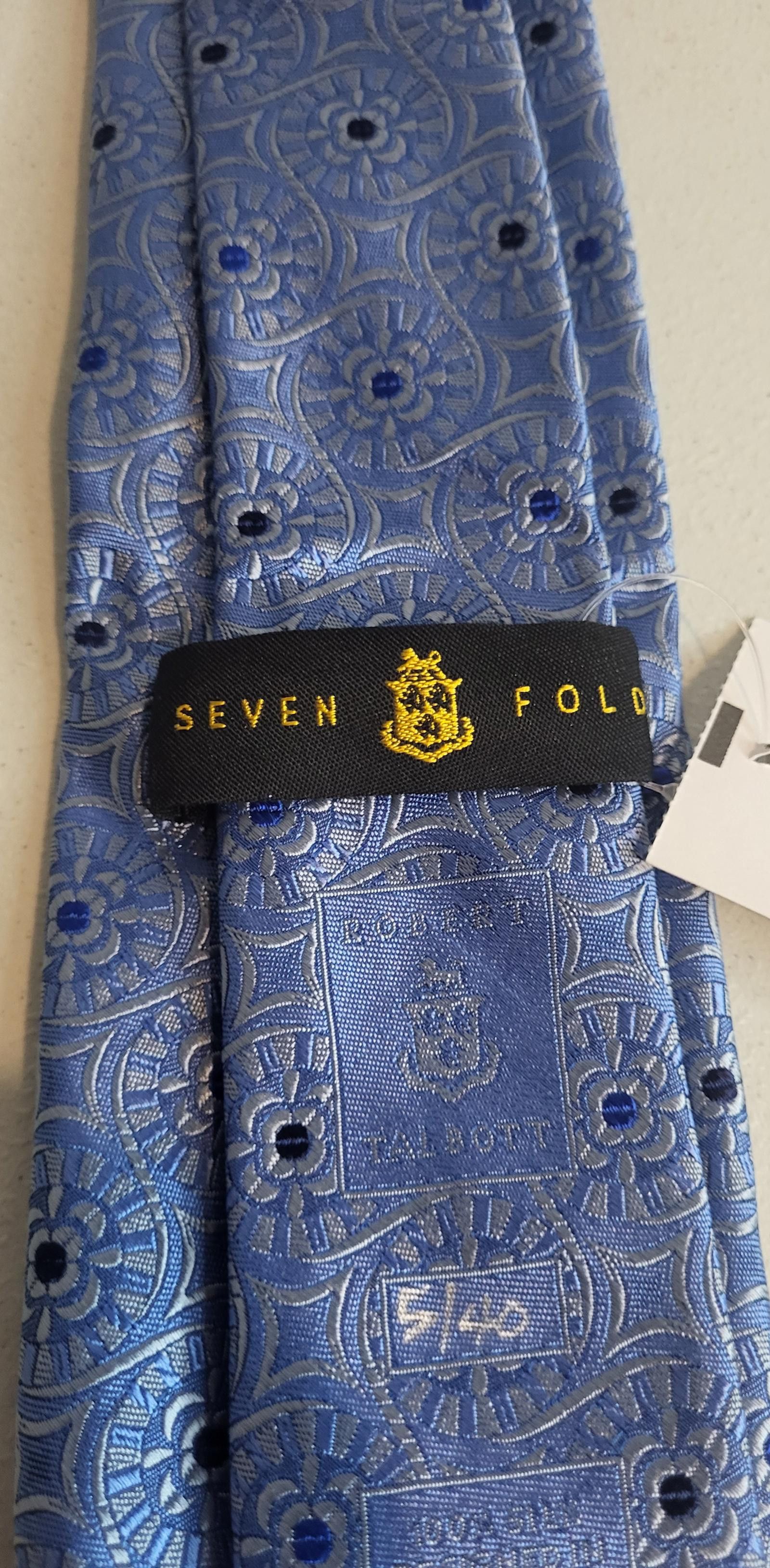 Robert Talbott Robert Talbott Elegant Blue Silk Tie with Intricate Pattern Size ONE SIZE - 5 Thumbnail