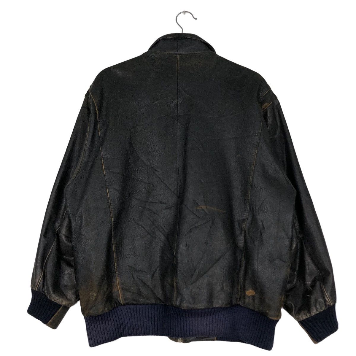 Japanese Brand 🔥Vtg Bomber Genuine Leather Jacket Fly Pierre Bonee Japan Size US L / EU 52-54 / 3 - 8 Thumbnail