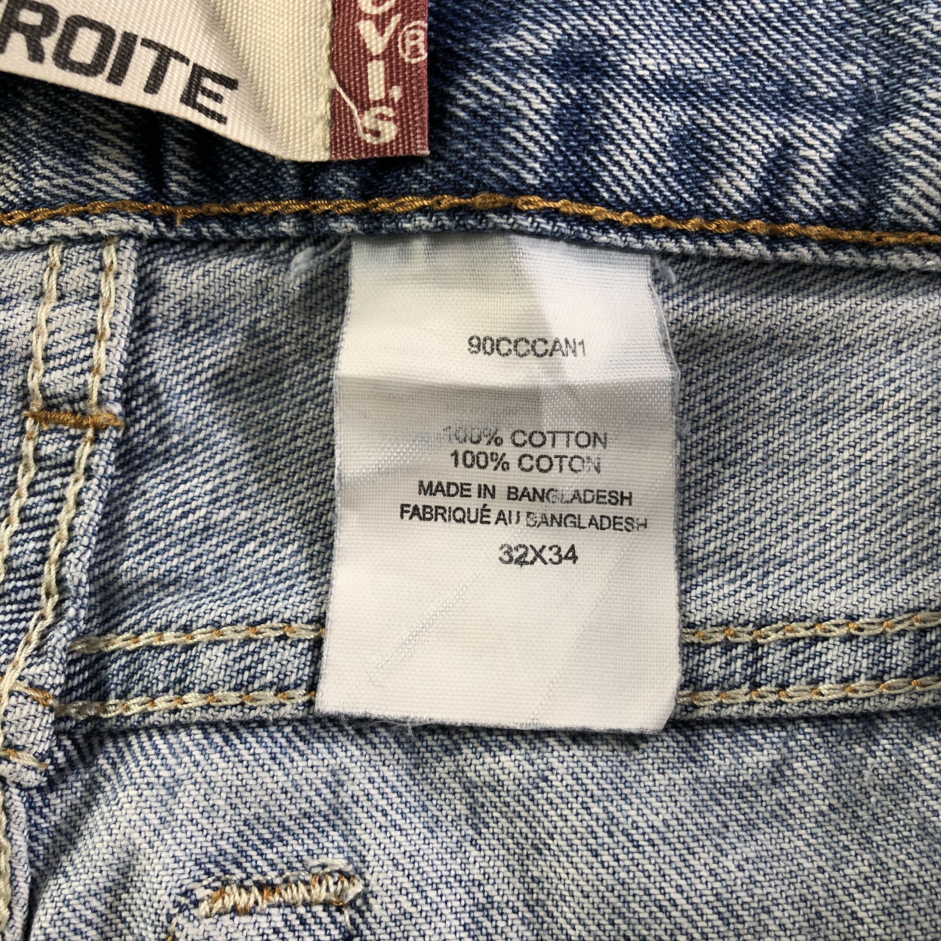 Levi's Vintage Blue Wash Levis Jeans-J3518 Size US 31 - 11 Thumbnail
