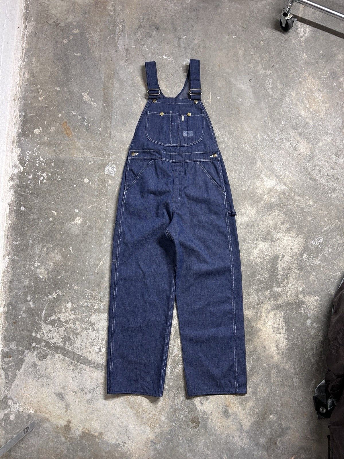 Sears Vintage 70s Sears Union Made Denim Overalls Bibs 32x29 Size US 32 / EU 48 - 1 Thumbnail