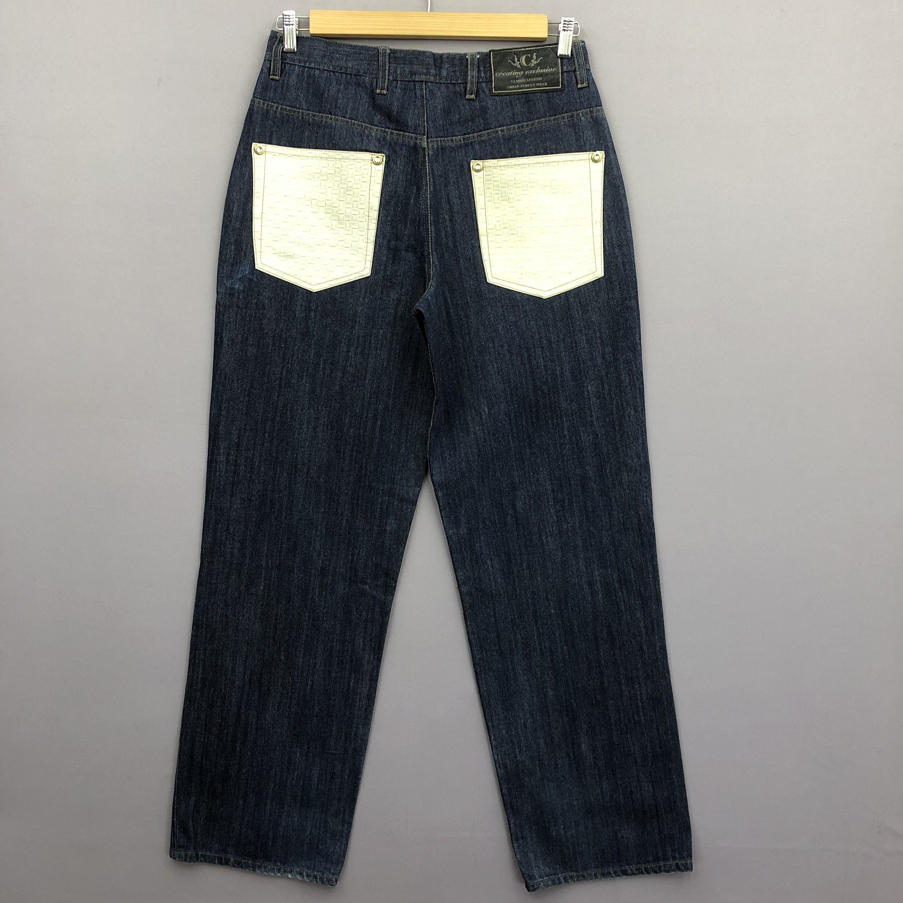 Japanese Brand Crazy Vintage Y2K/2000s Baggy Japanese JNCO Style Jean Denim Size US 34 / EU 50 - 1 Thumbnail
