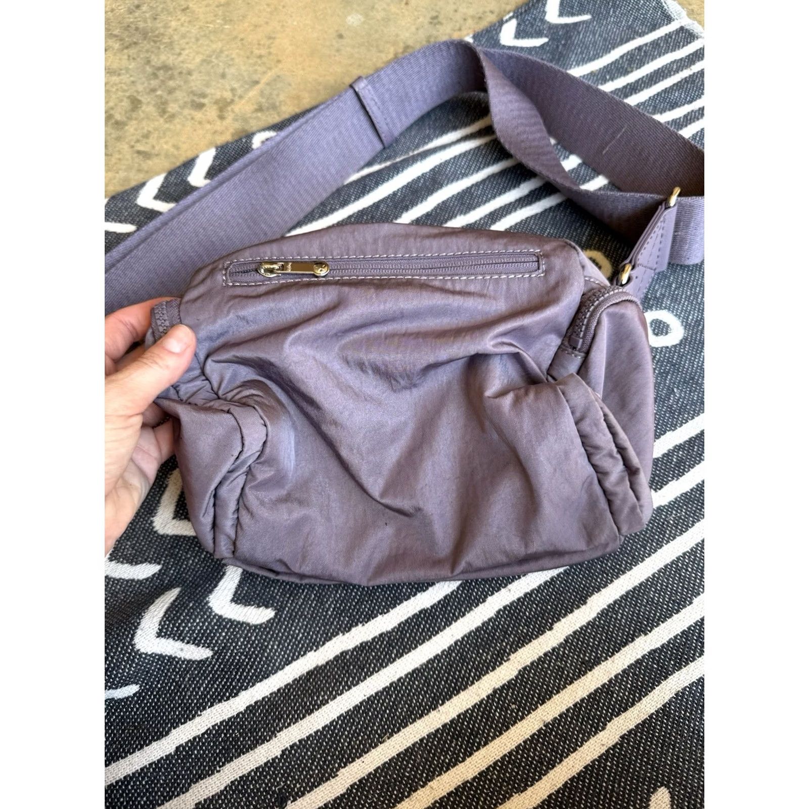 Vintage Kipling Shoulder Bag Women Light Purple Lightweight Monkey Charm 10.2x7.1 inches Japan Size ONE SIZE - 4 Thumbnail